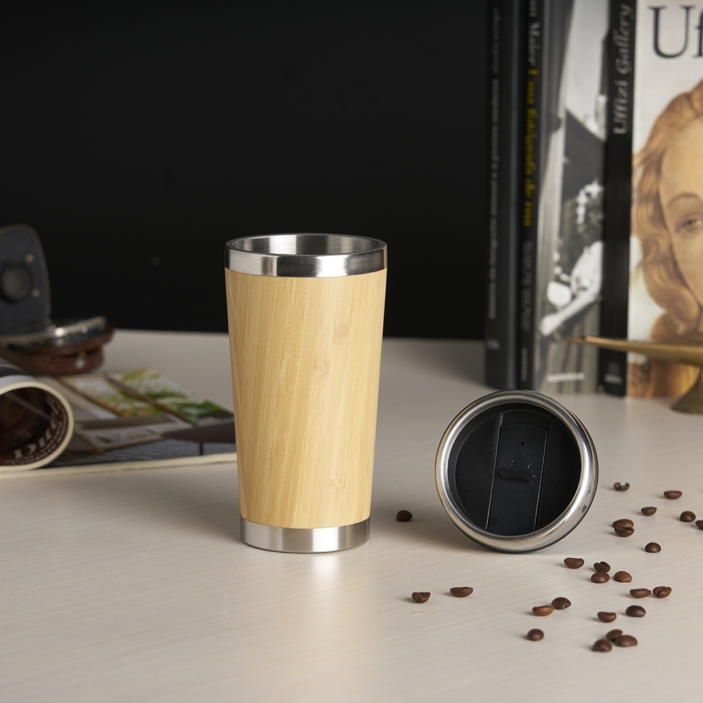 Copo Térmico de Bambu 500ml