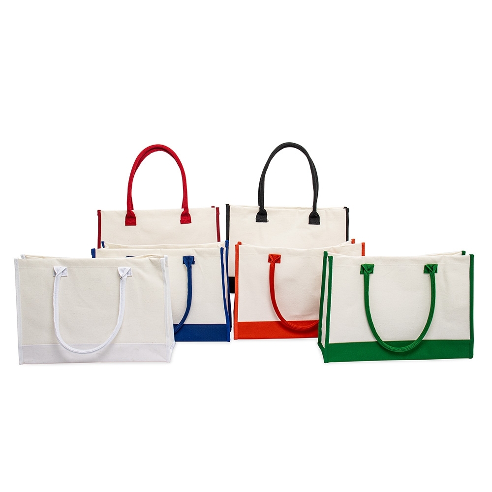 Bolsa Tote com detalhes Coloridos