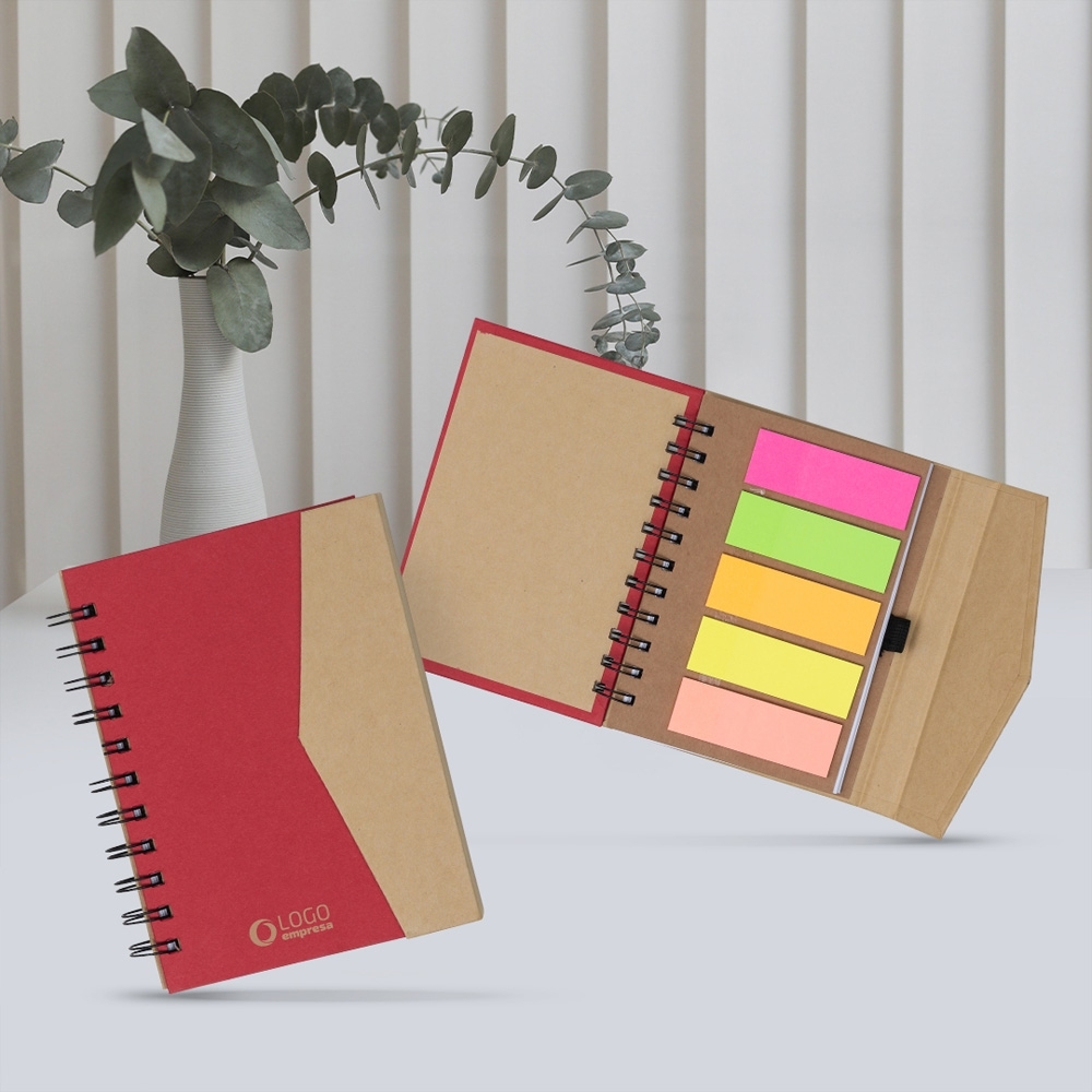 Caderno Ecológico com Autoadesivos