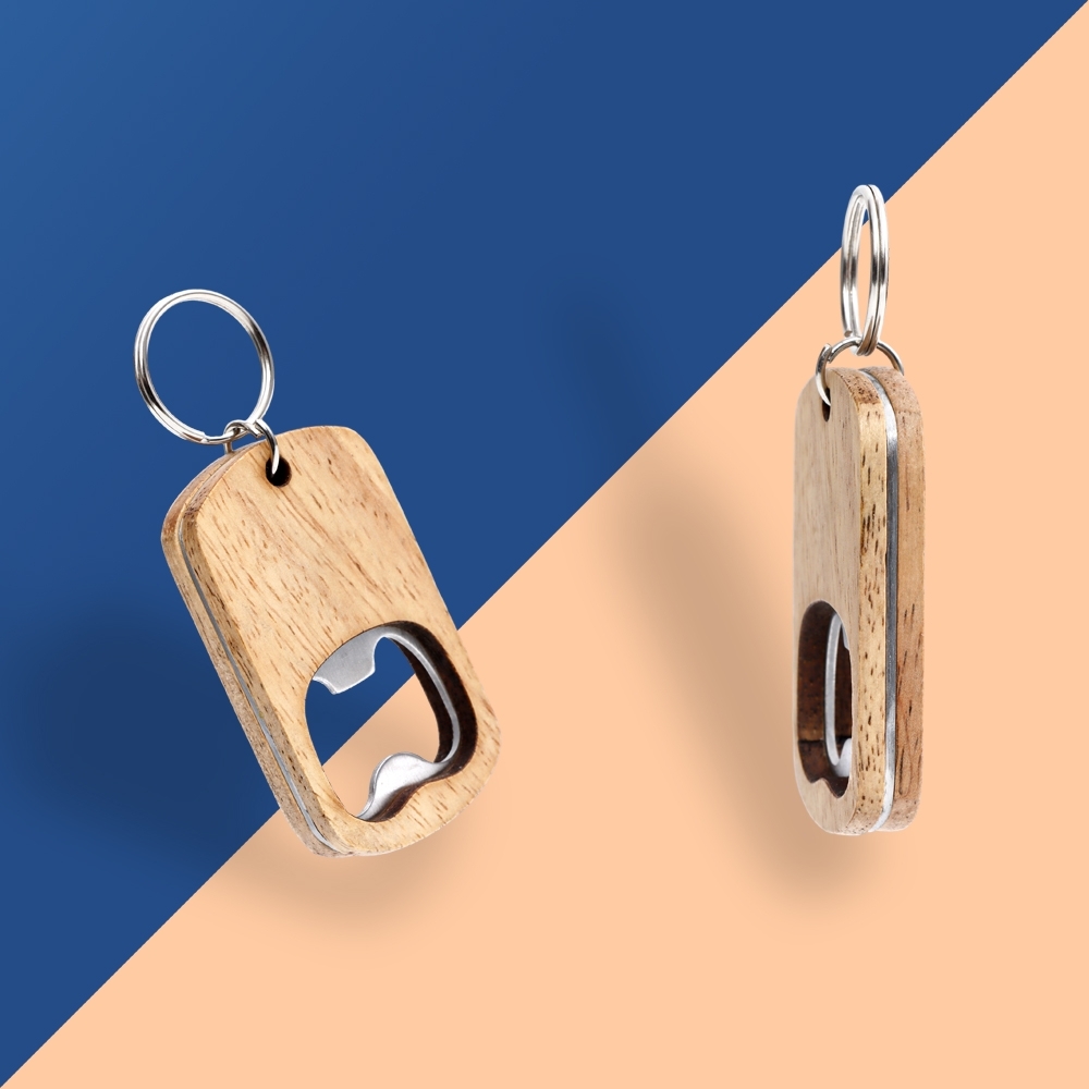 Chaveiro Abridor de Garrafas em Madeira