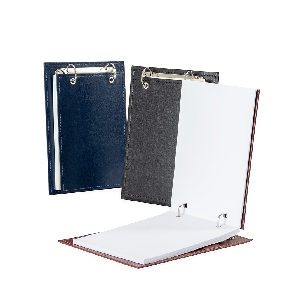 Bloco de Anotações com Capa de Couro