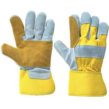 SPLIT LEATHER GLOVES DP CANADIAN - 26 CM