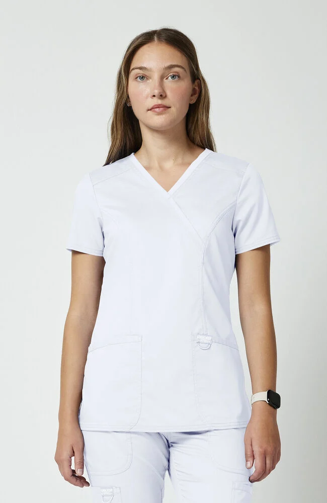 Blusa 3 bolsillos corte cruzado