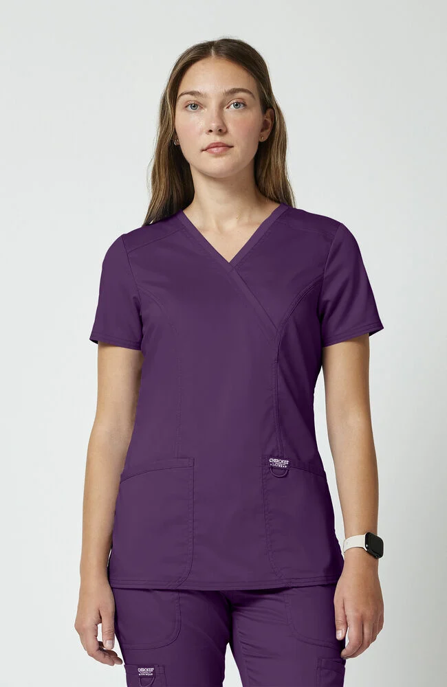 Blusa 3 bolsillos corte cruzado