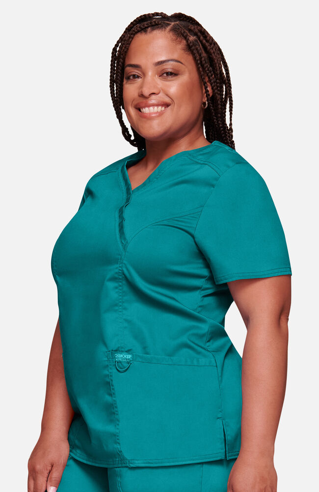 Blusa 3 bolsillos corte cruzado