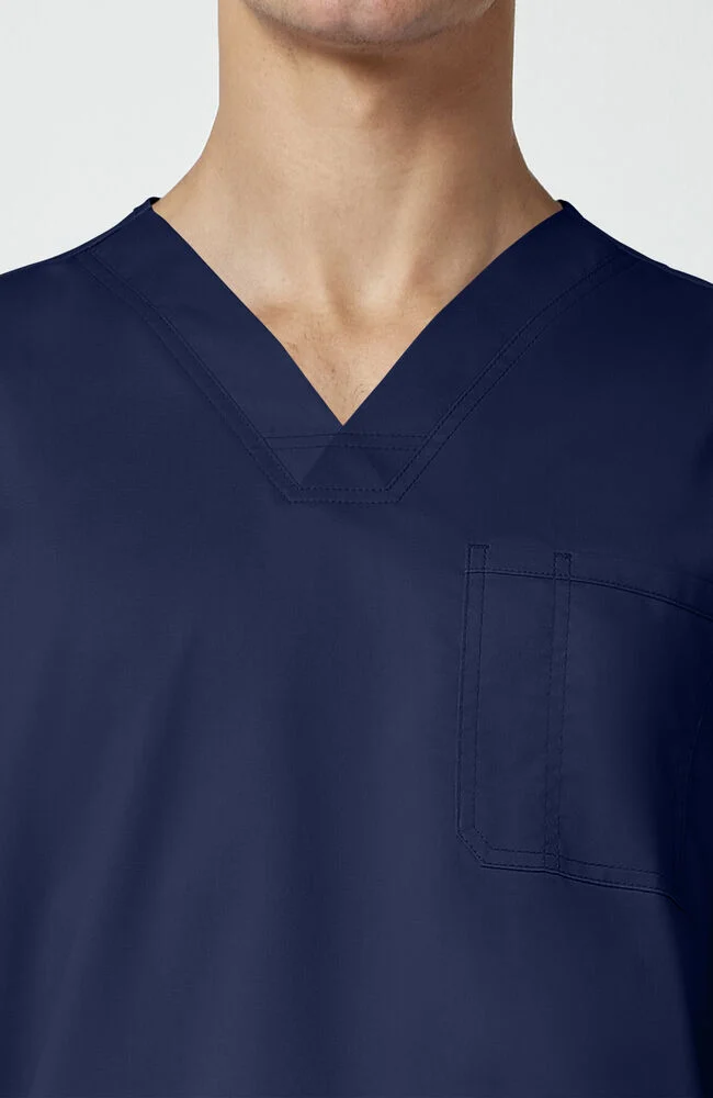 Blusa cuello V 3 bolsillos