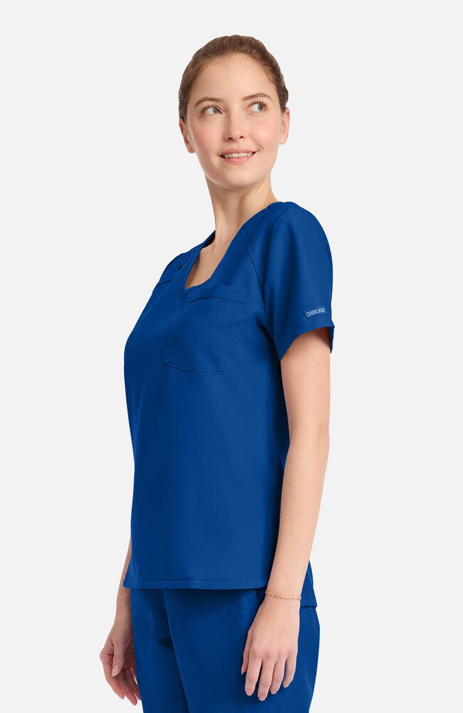 Blusa cuello V curvo 