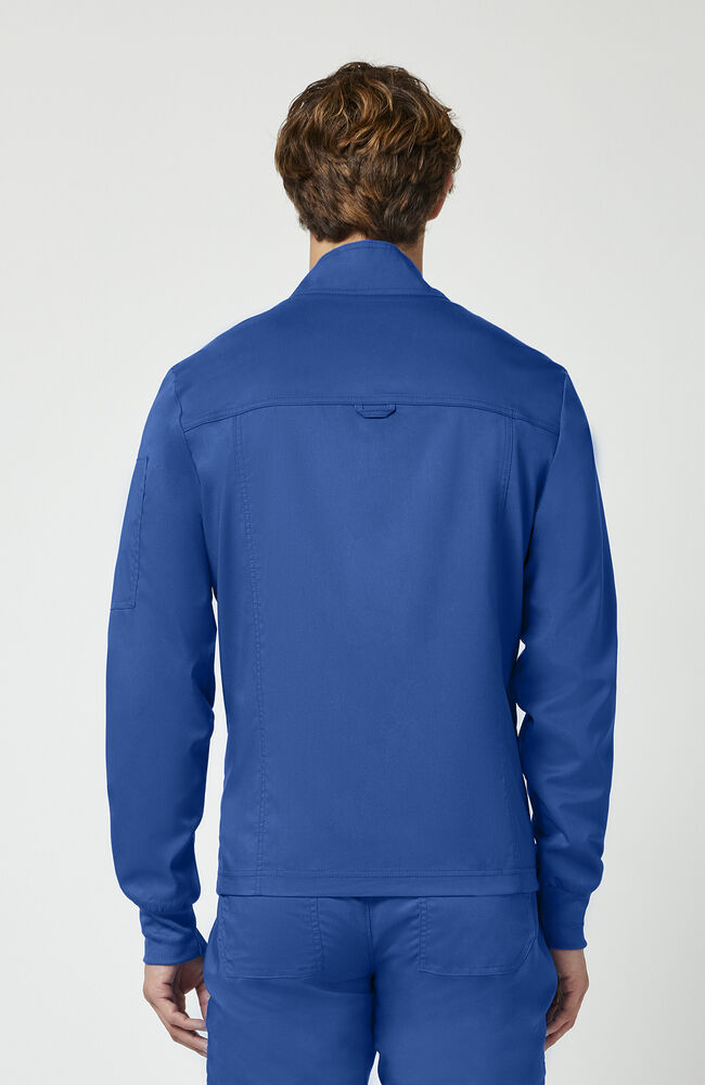 Chaqueta médica para hombre con cremallera frontal