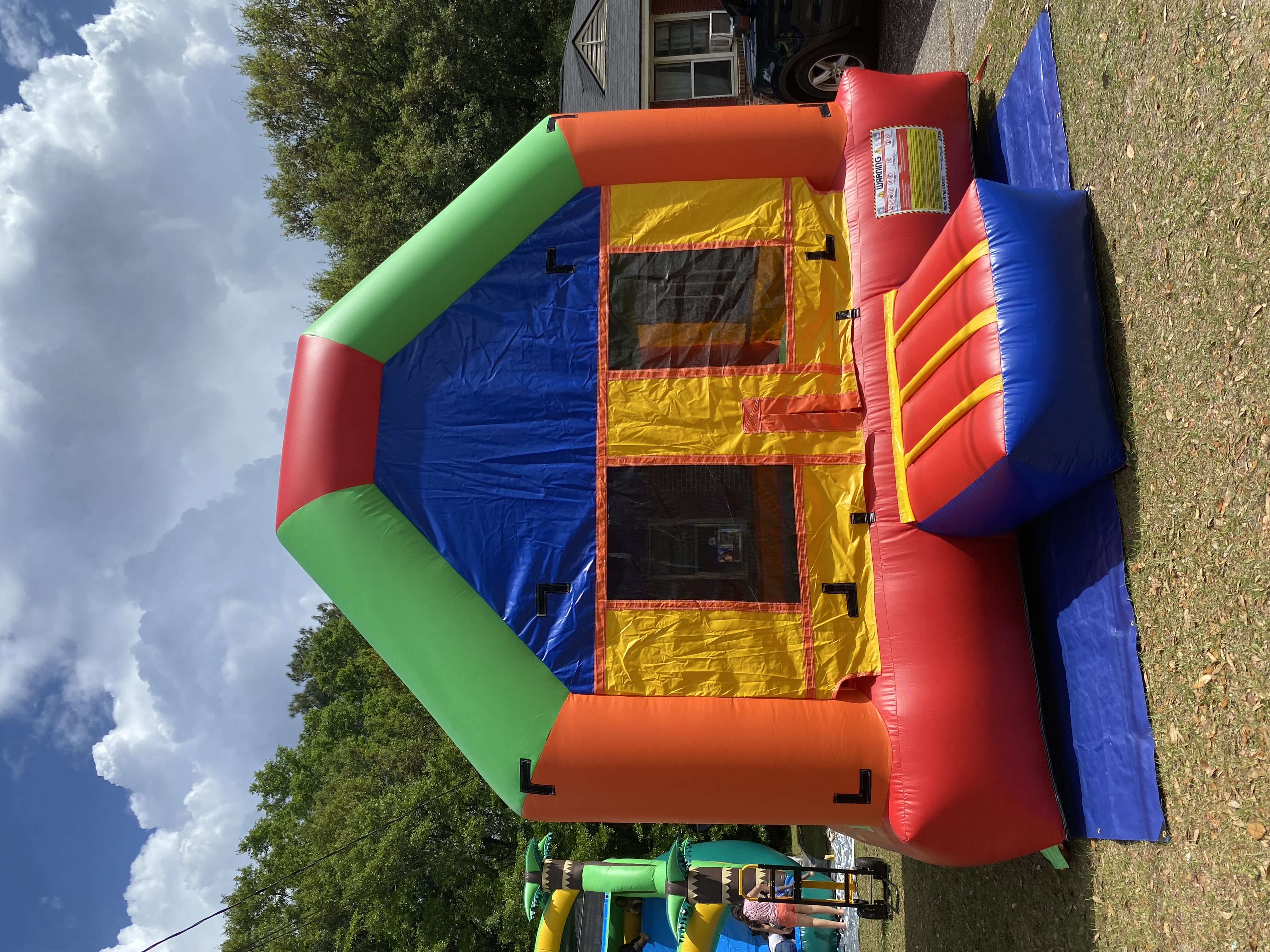 multicolored inflatable house13x13