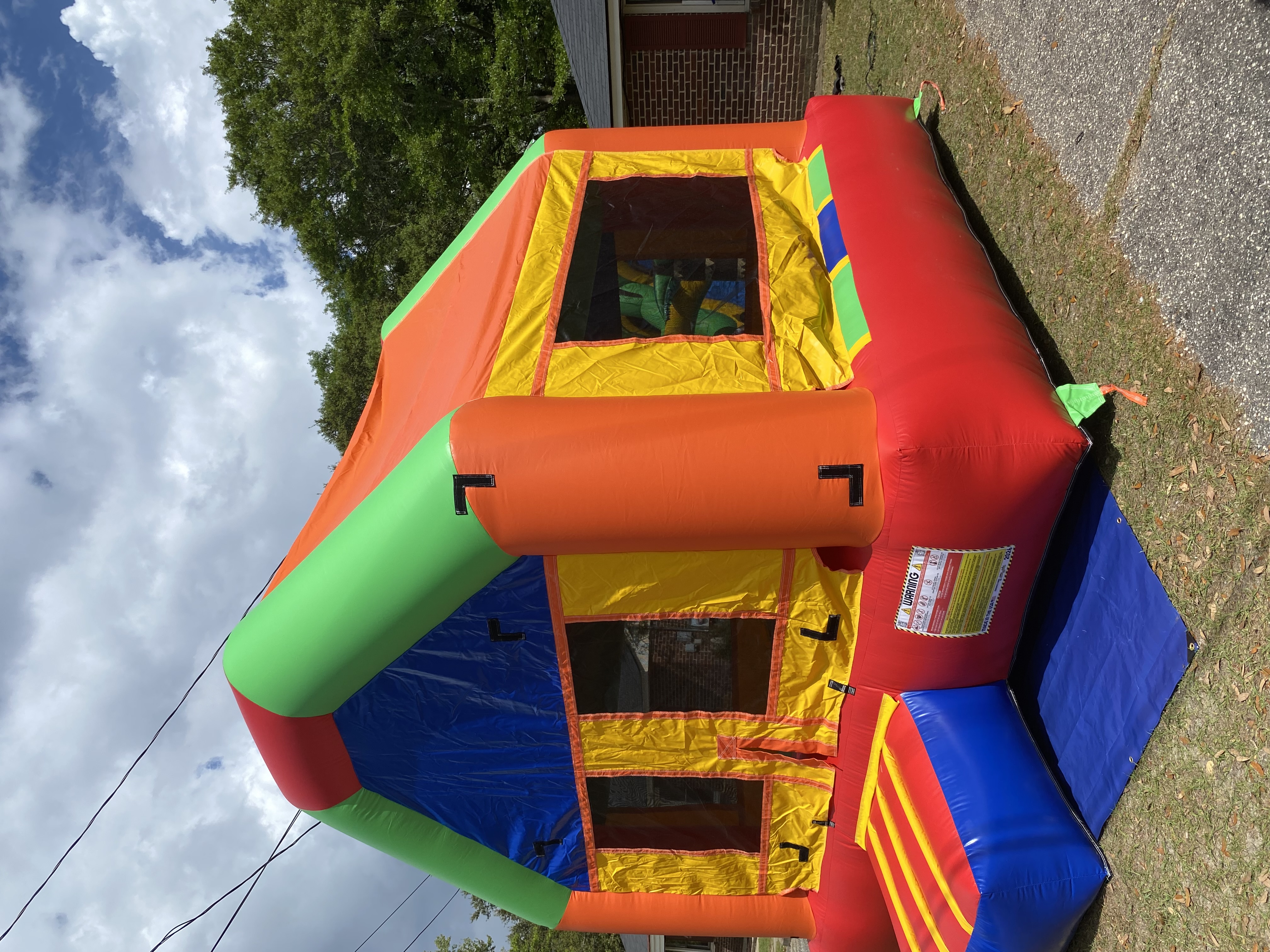 multicolored inflatable house13x13