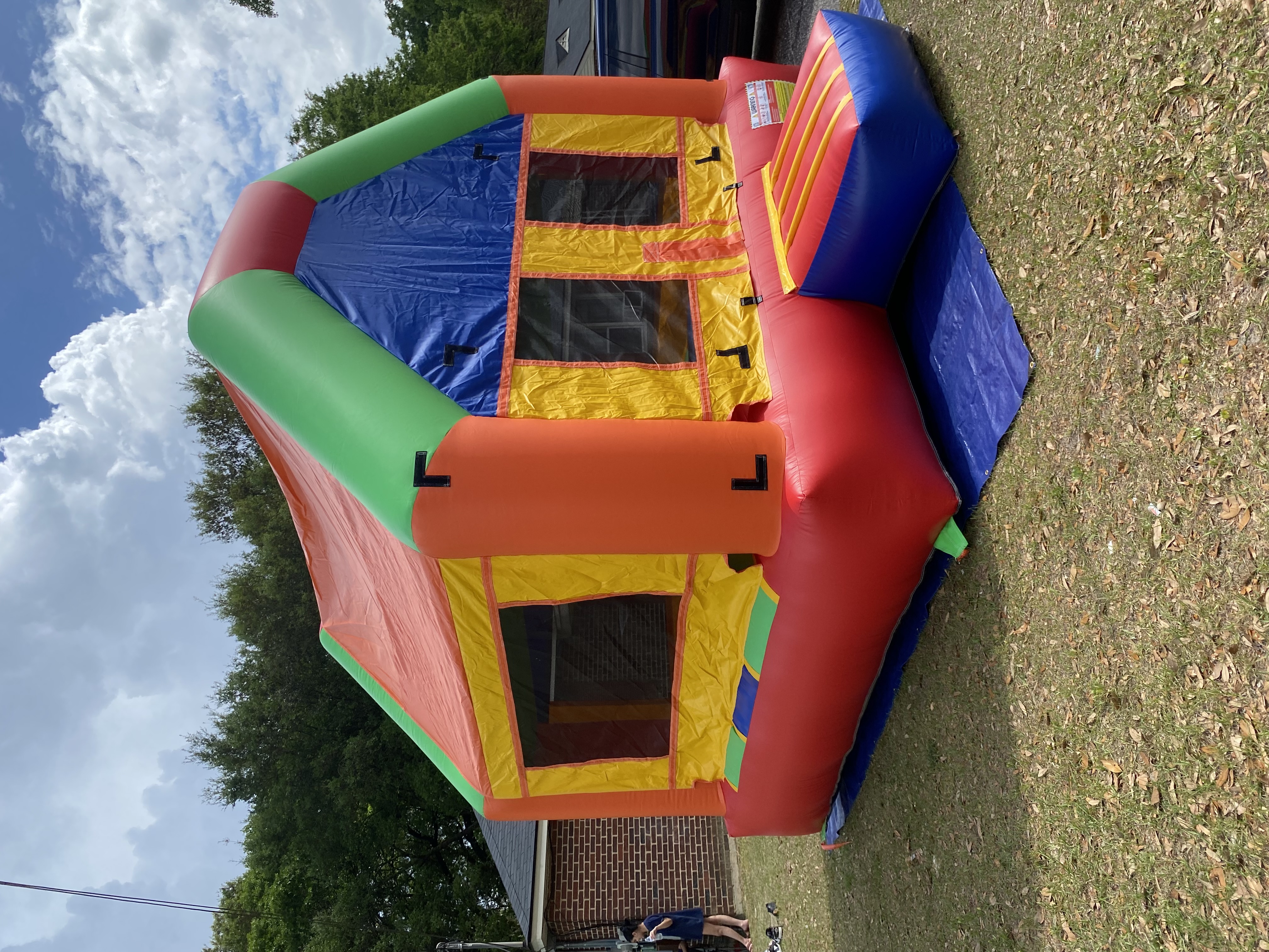 multicolored inflatable house13x13