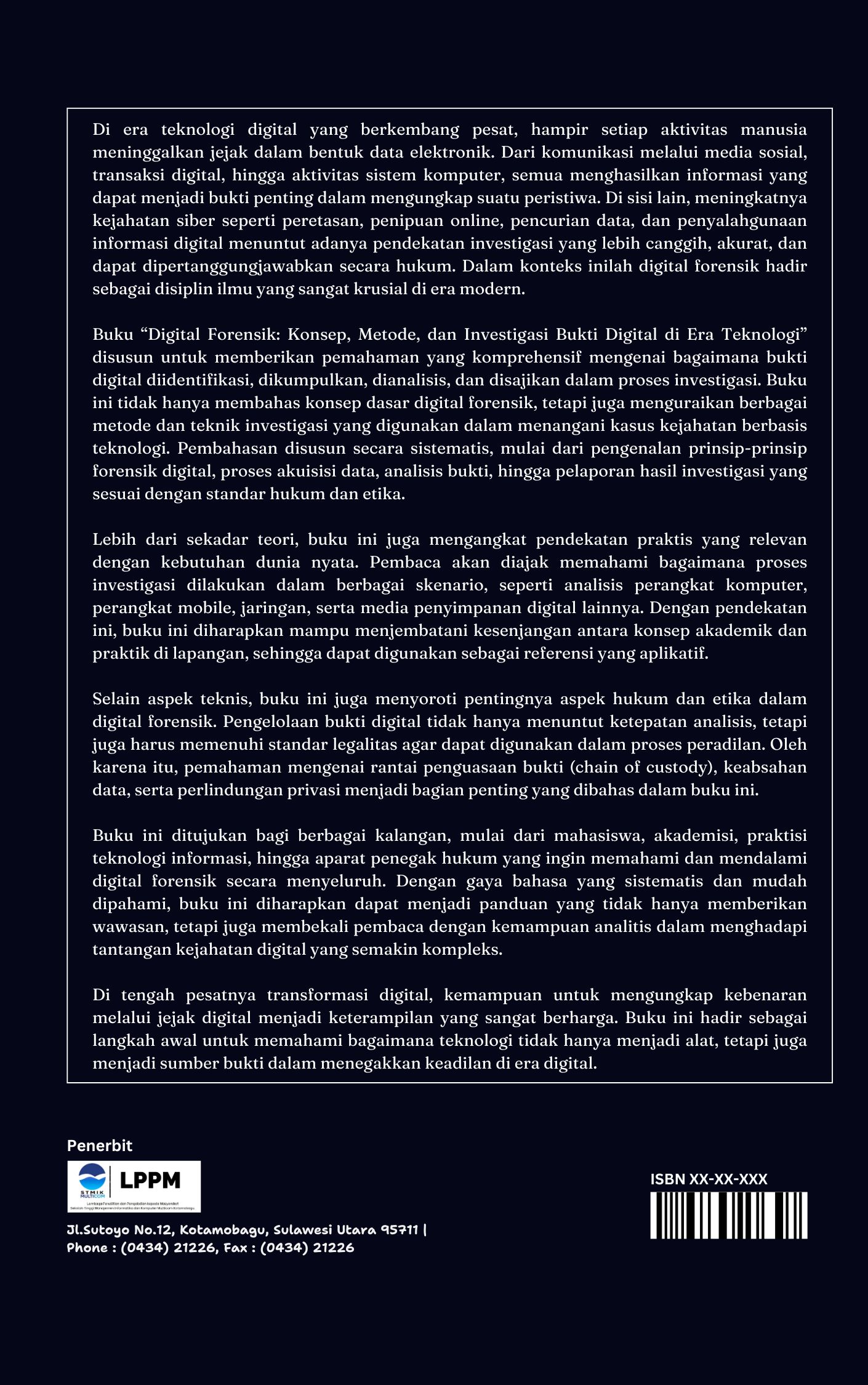 Digital Forensik Konsep, Metode dan Investigasi Bukti Digital di Era Teknologi