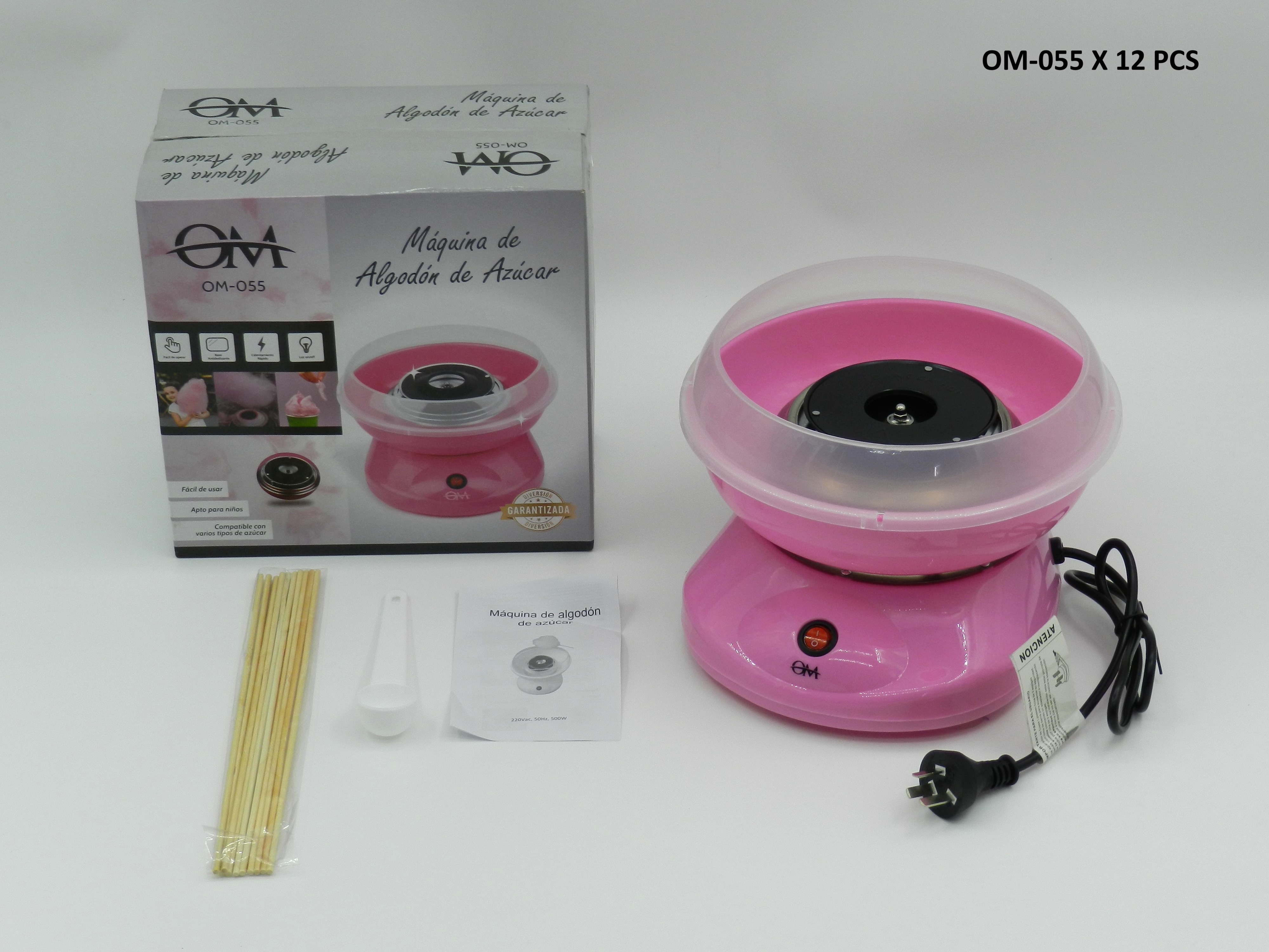 Máquina Fábrica De Algodón De Azúcar Eléctrica 500w