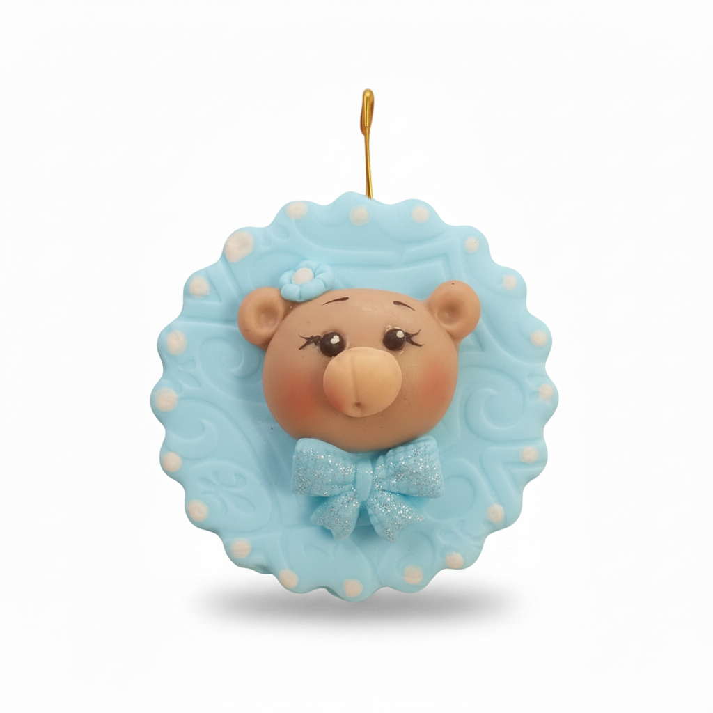 Gancho Decorativo Osito Porcelanicron