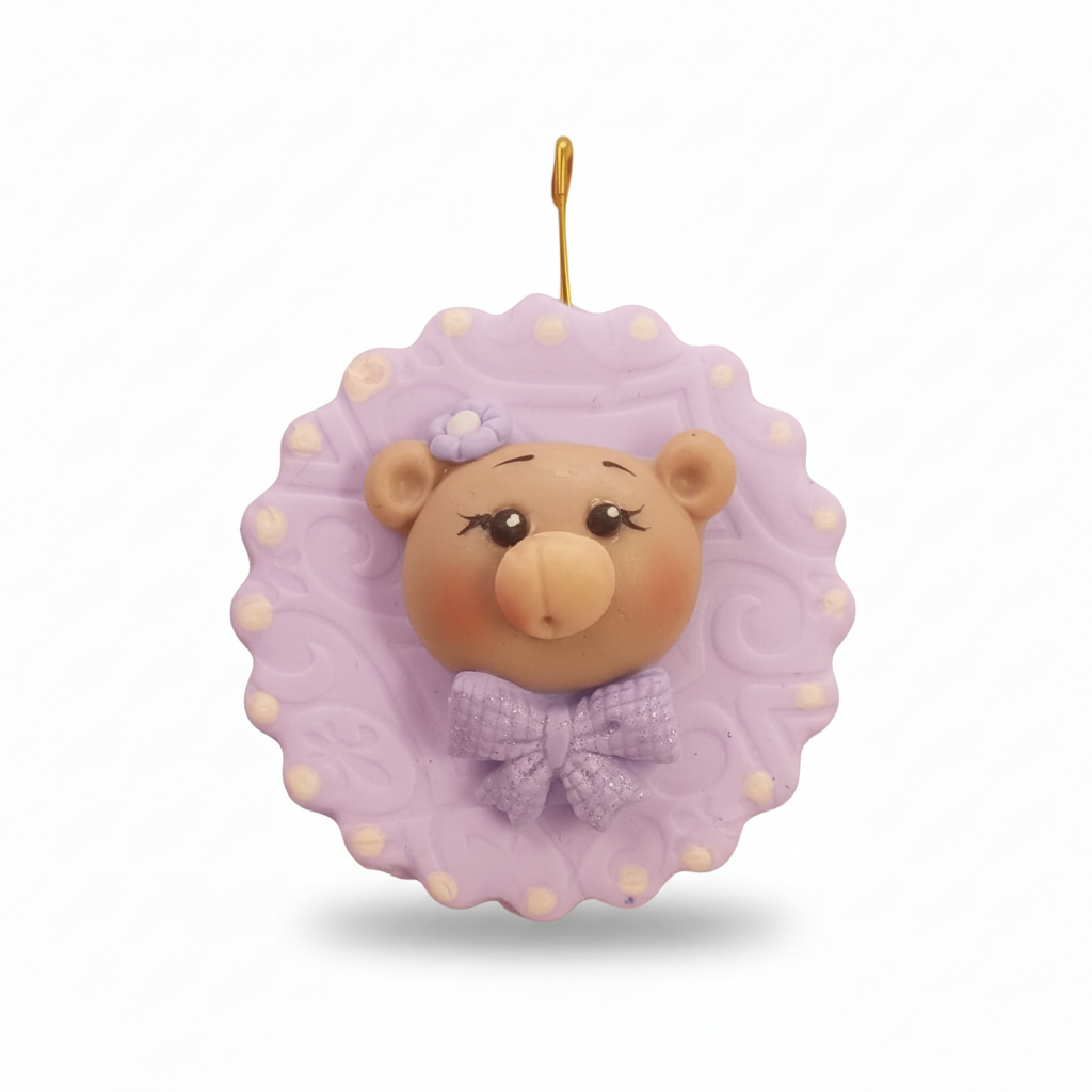 Gancho Decorativo Osito Porcelanicron