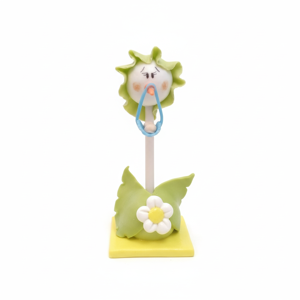 Recordatorio de Baby Shower — Cigüeña en Porcelanicron