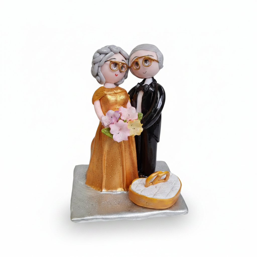 Recordatorio pareja de Bodas en Porcelanicron — Figura para Aniversario