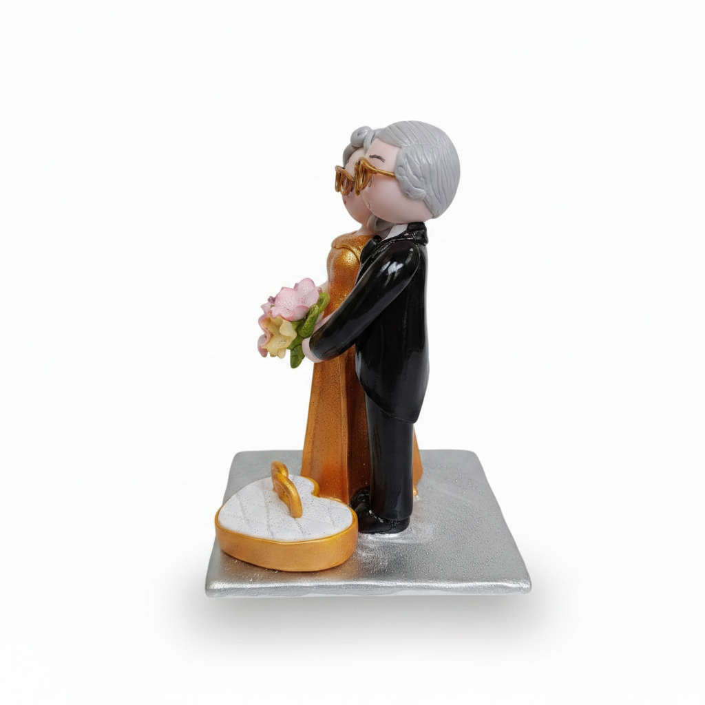 Recordatorio pareja de Bodas en Porcelanicron — Figura para Aniversario