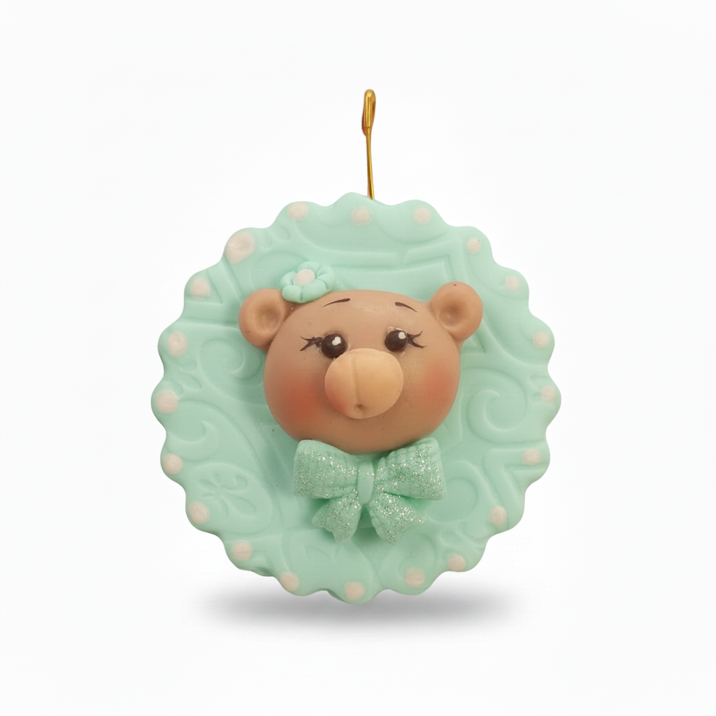 Gancho Decorativo Osito Porcelanicron