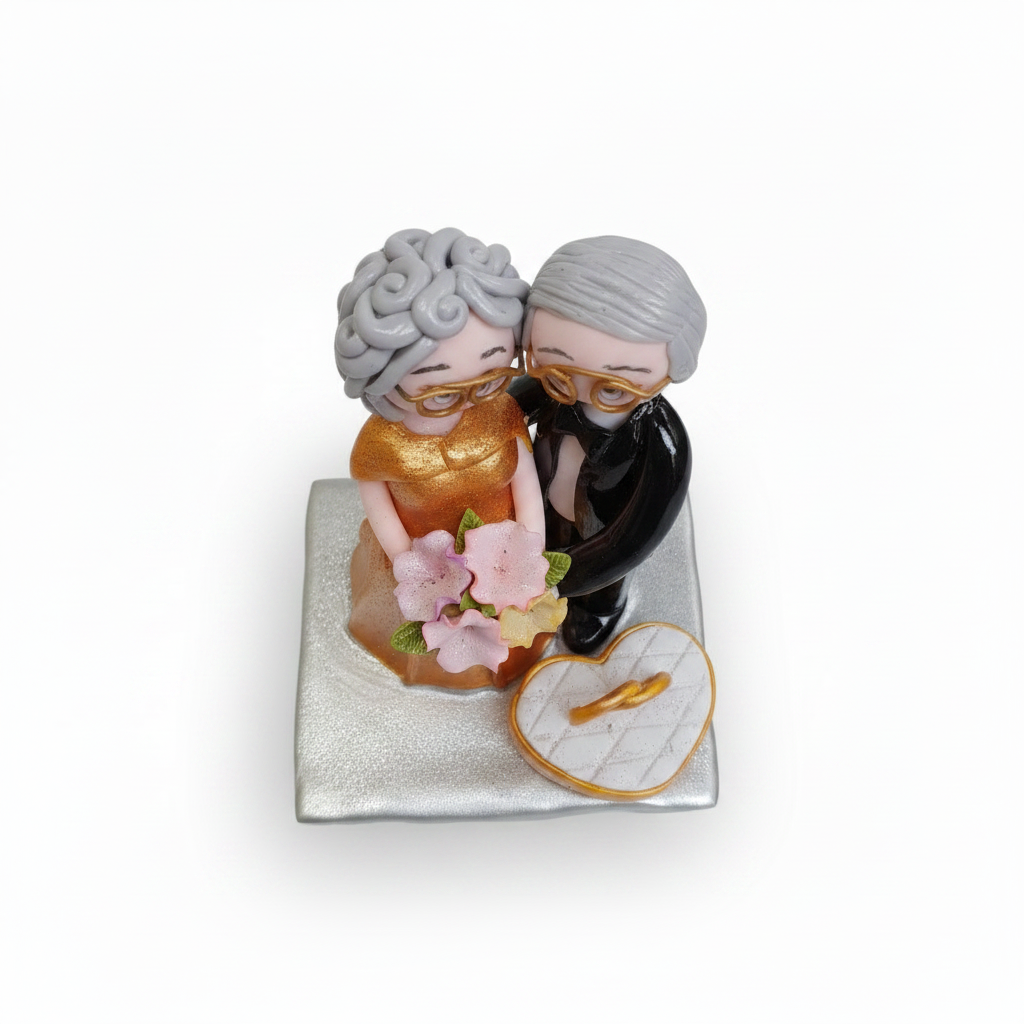 Recordatorio pareja de Bodas en Porcelanicron — Figura para Aniversario