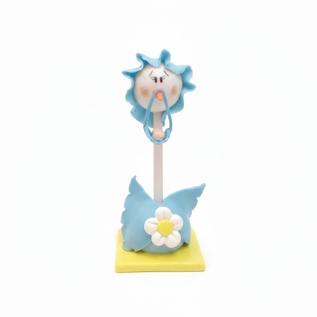 Recordatorio de Baby Shower — Cigüeña en Porcelanicron