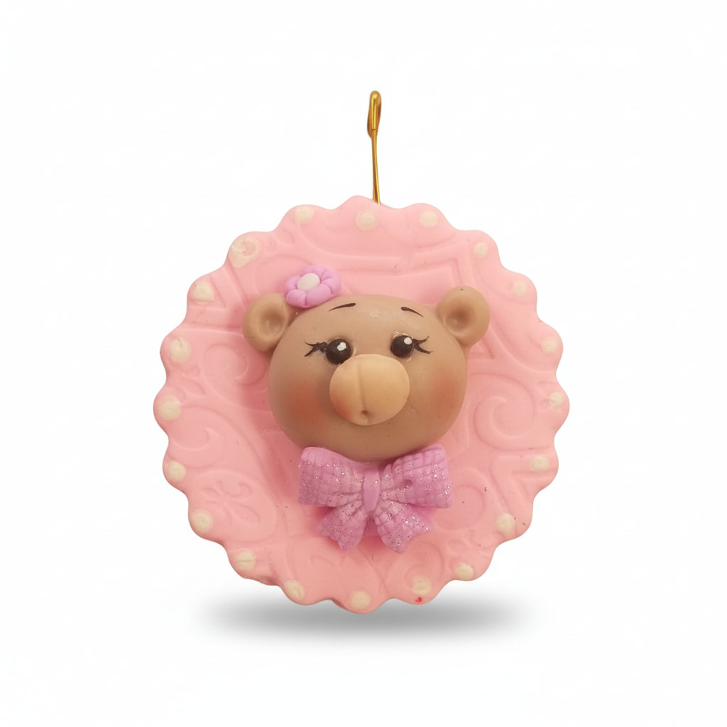 Gancho Decorativo Osito Porcelanicron