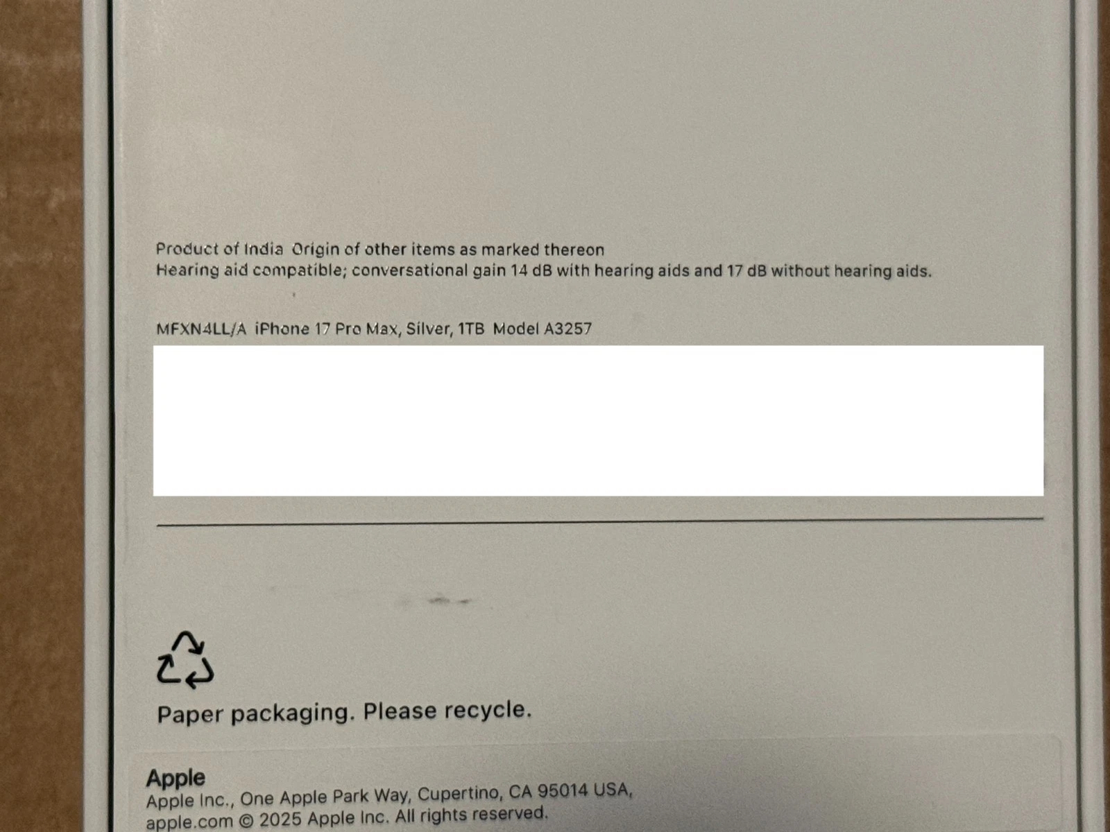 Apple iPhone 17 Pro Max - 1 TB - Silver (AT&T) & Cricket