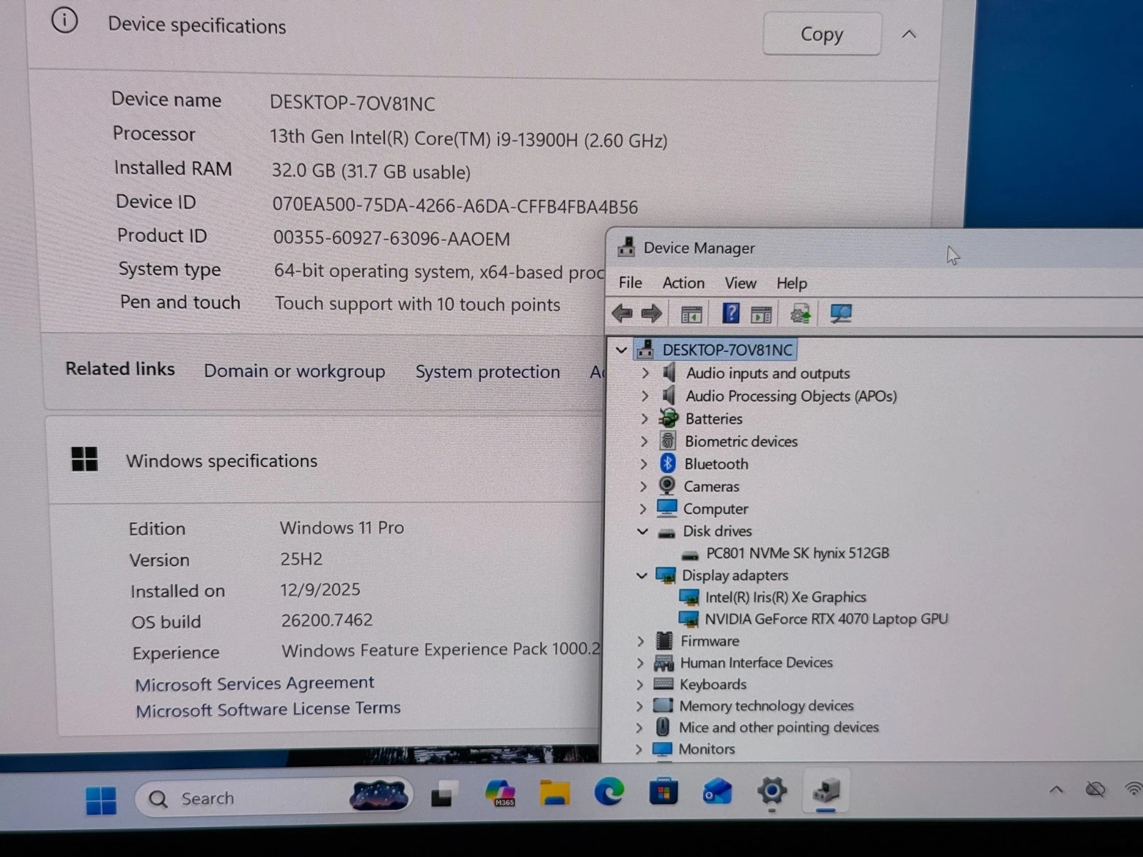 Dell Xps 9530 i9-13900h 32gb DDR5 Ram 4070 RTX GPU 512gb SSD 15.6" OLED 3.5K W11