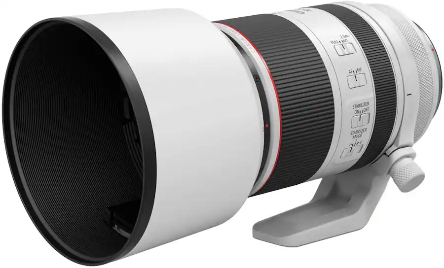 Canon - RF70-200mm F2.8L IS USM Telephoto Zoom Lens for EOS R-Series Cameras - White