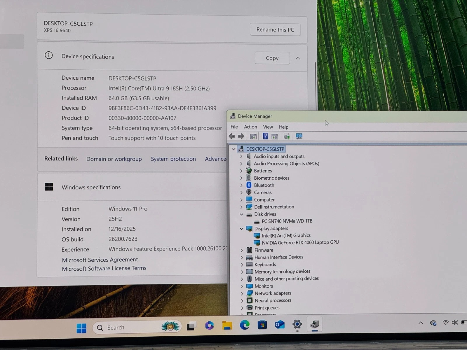 Dell XPS 16 9640 Laptop Ultra 9 185h CPU 64gb DDR5 1TB SSD 4060 GPU OLED 4k