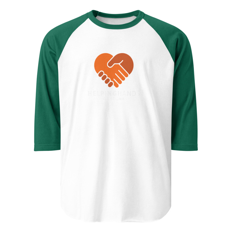 Orange Logo Unisex 3/4 sleeve raglan shirt