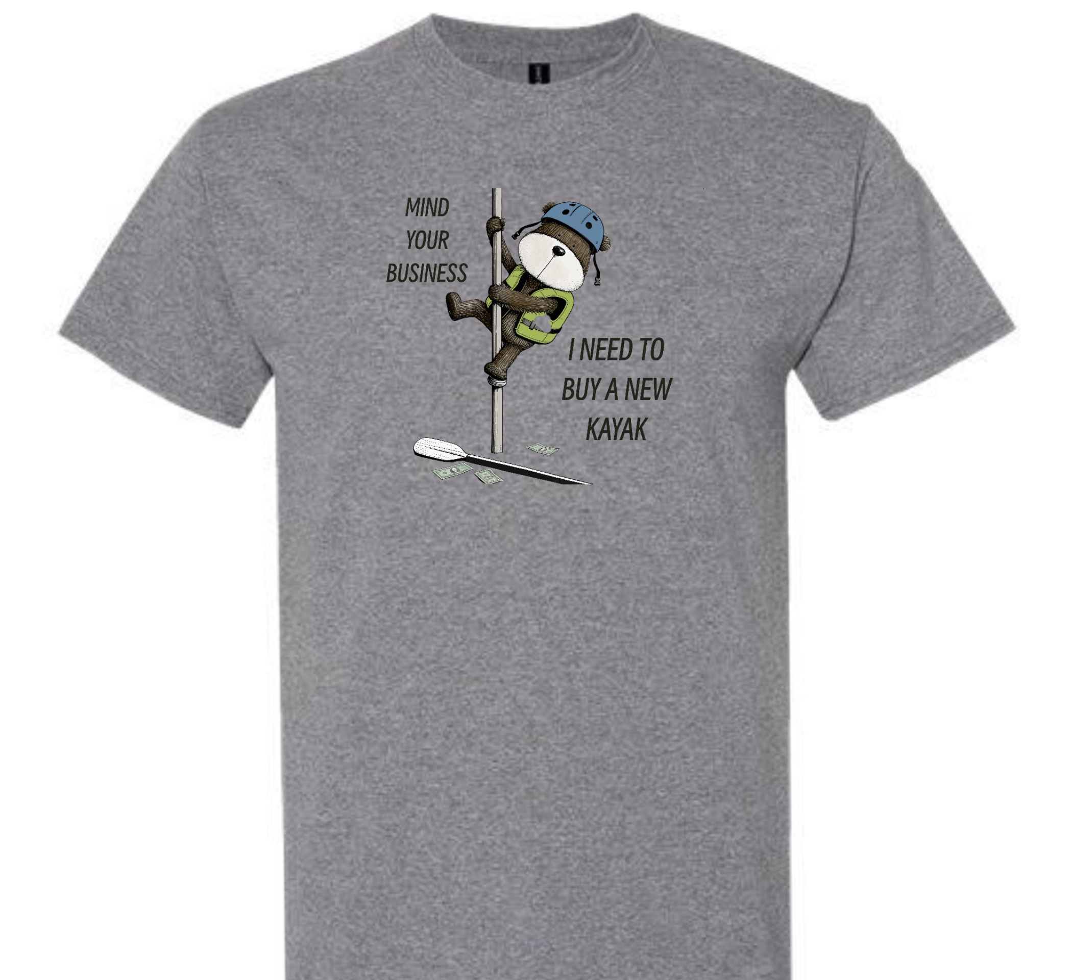 Kayak Bear Pole Dancing T-Shirt