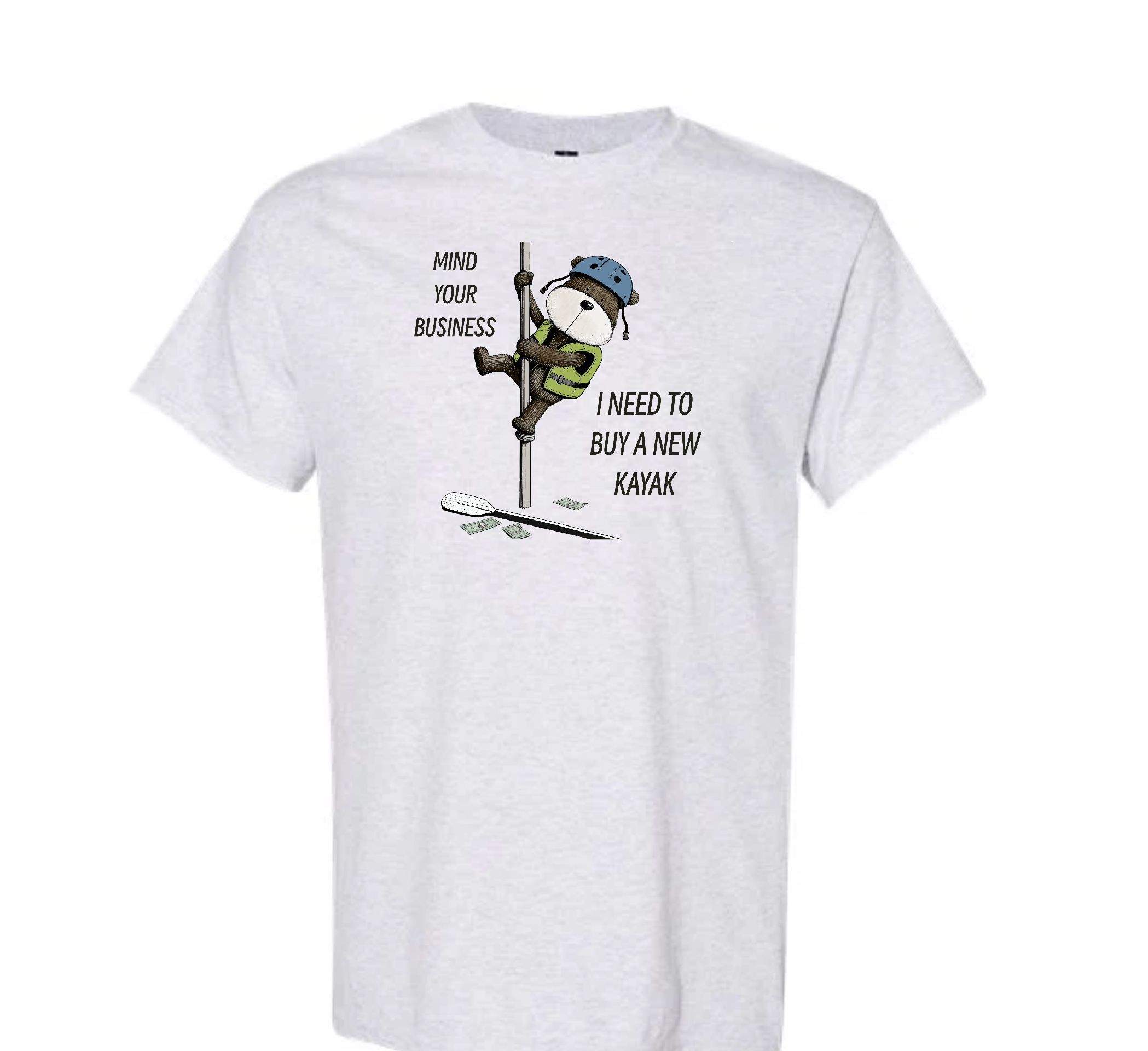Kayak Bear Pole Dancing T-Shirt