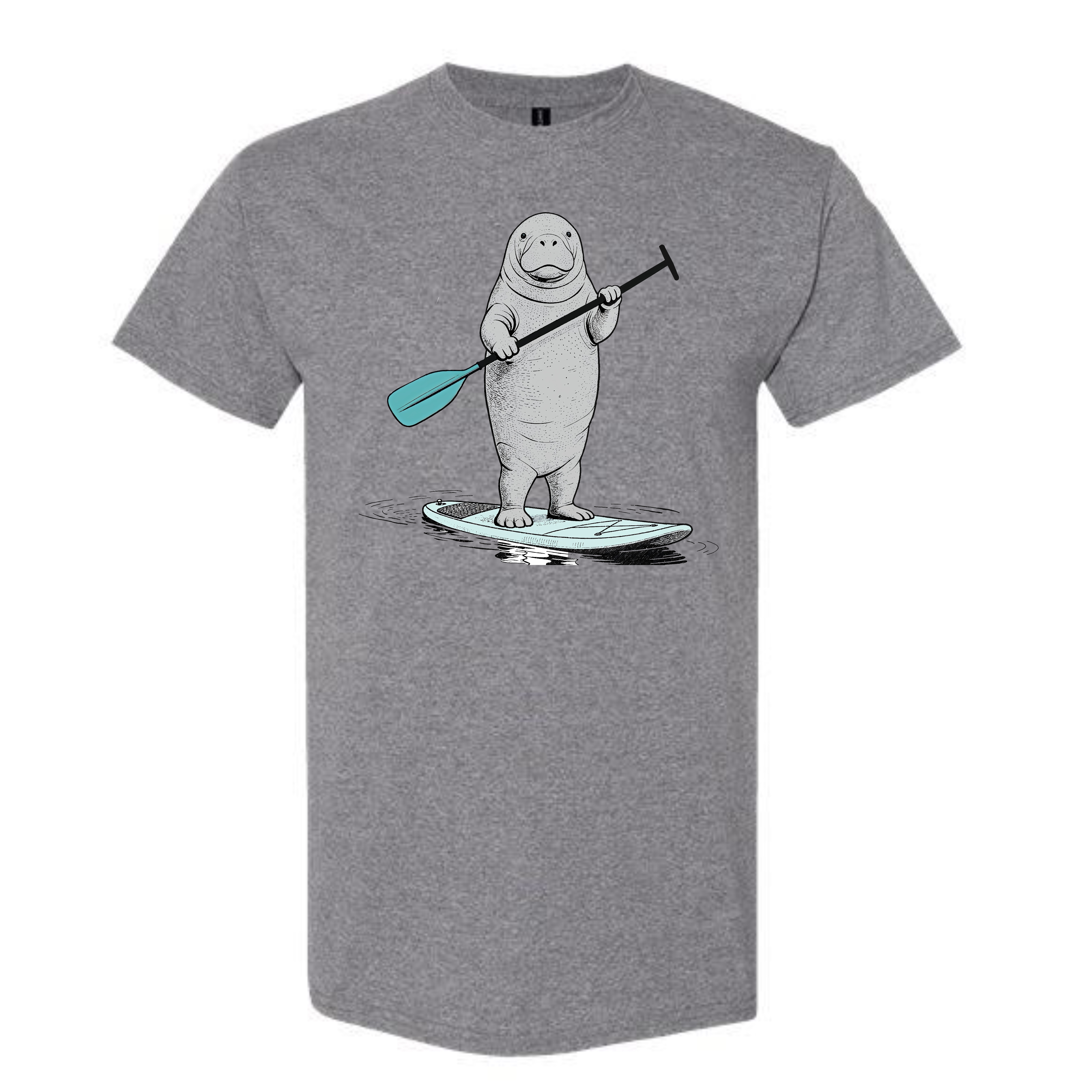 Manatee on a Paddleboard T-Shirt