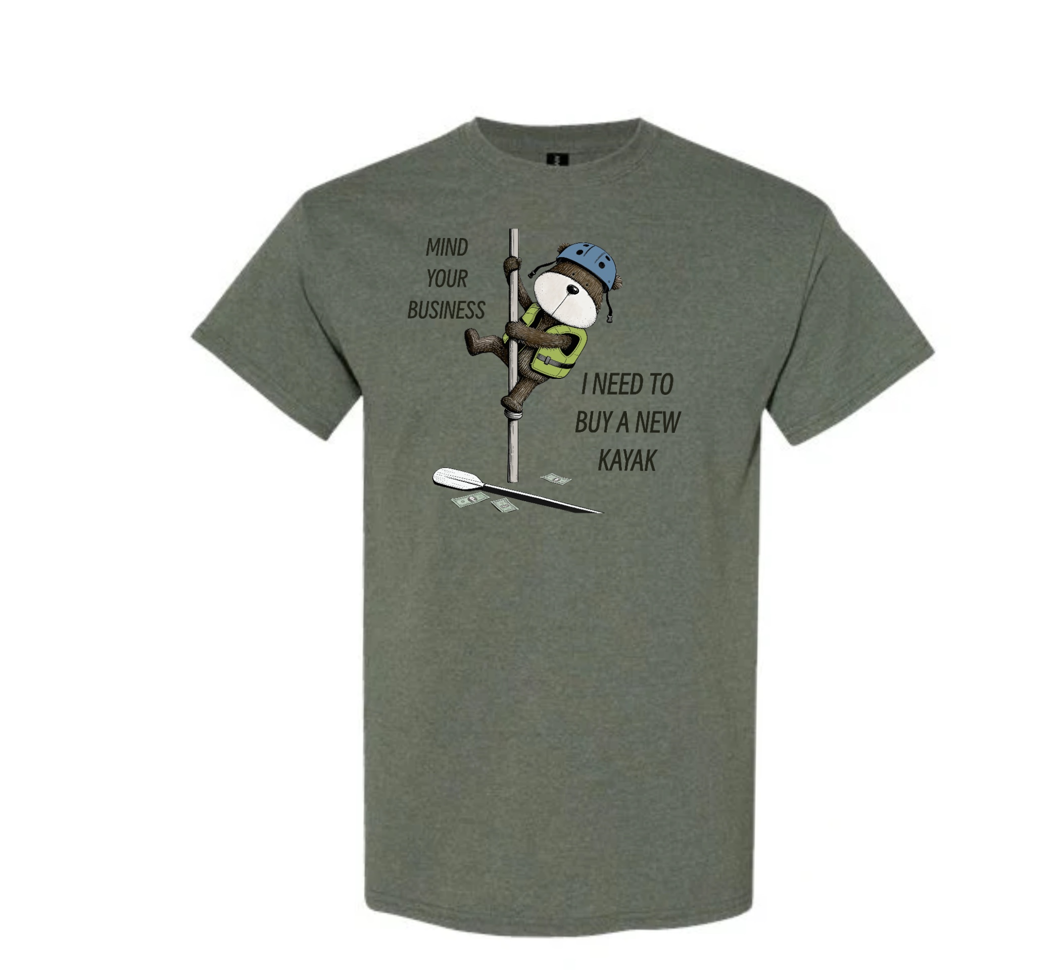 Kayak Bear Pole Dancing T-Shirt