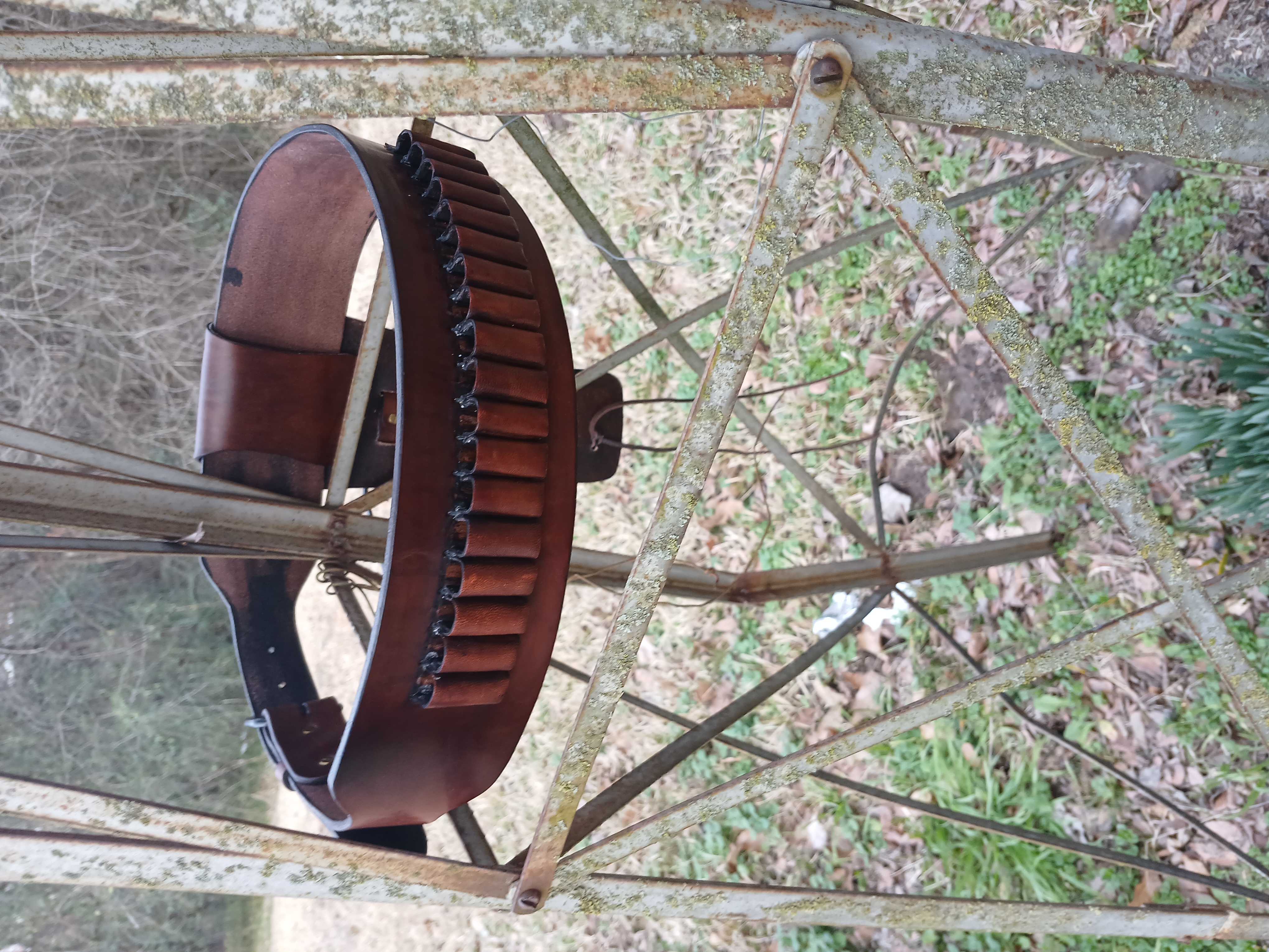 Leather Gun Holster Belt