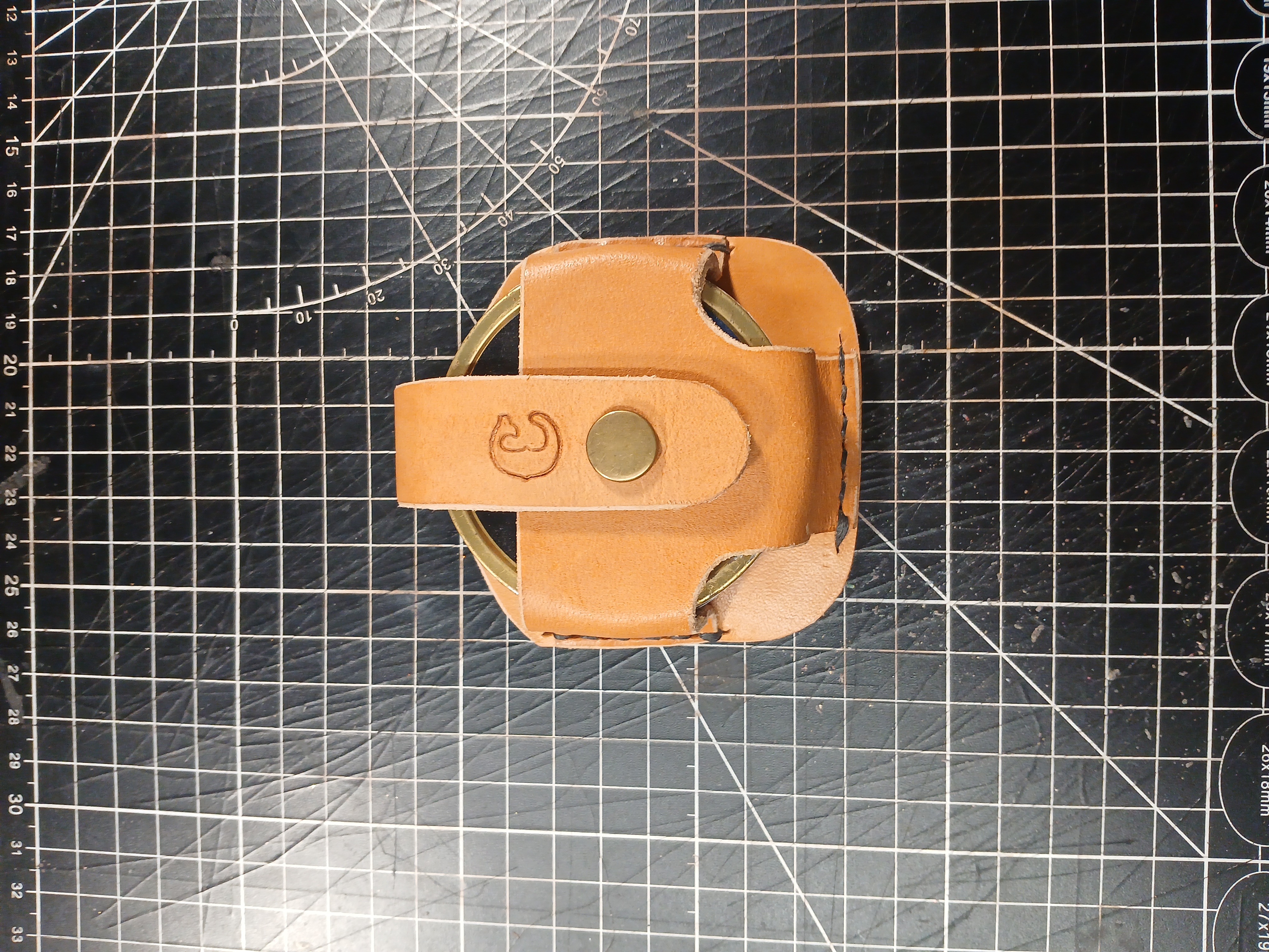 Handmade Leather dip can holder