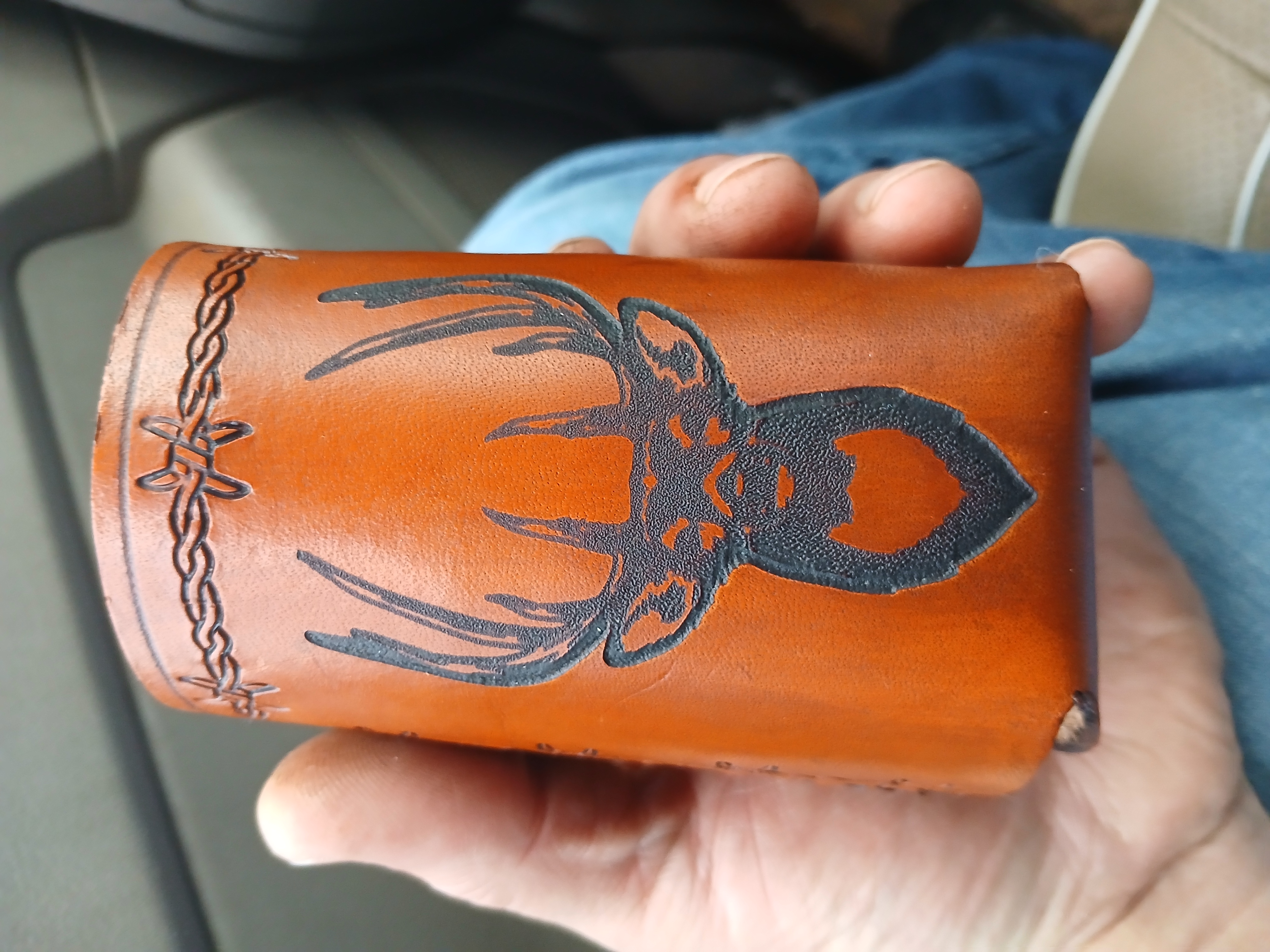 Leather Can Holder