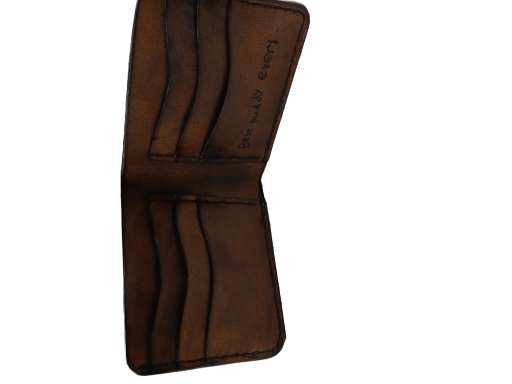 Handmade Leather Money Clip Wallet