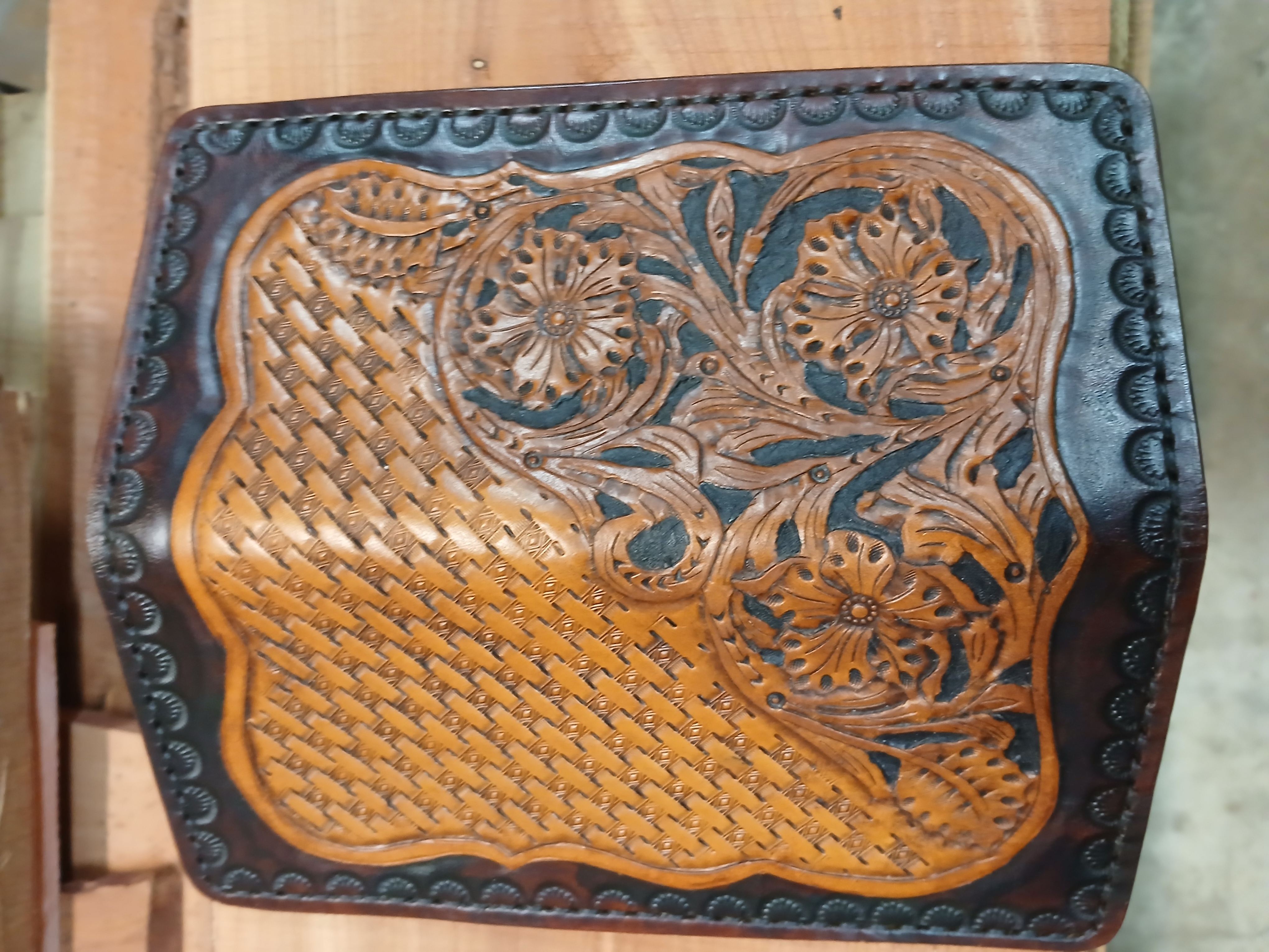 Hand-Carved Leather Wallet