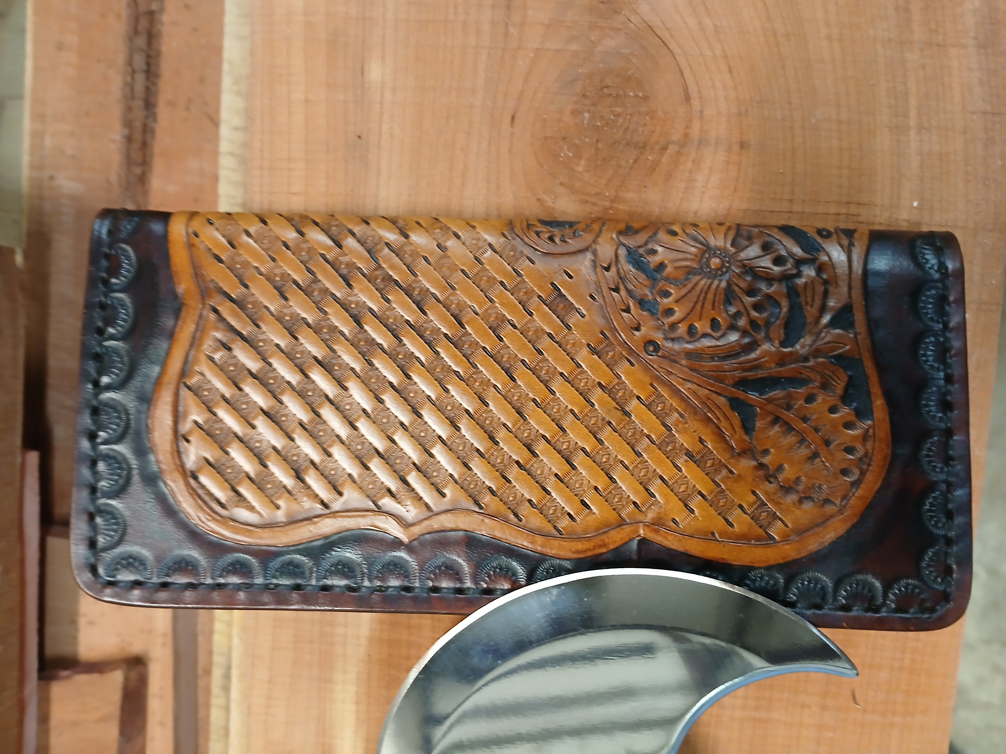 Hand-Carved Leather Wallet