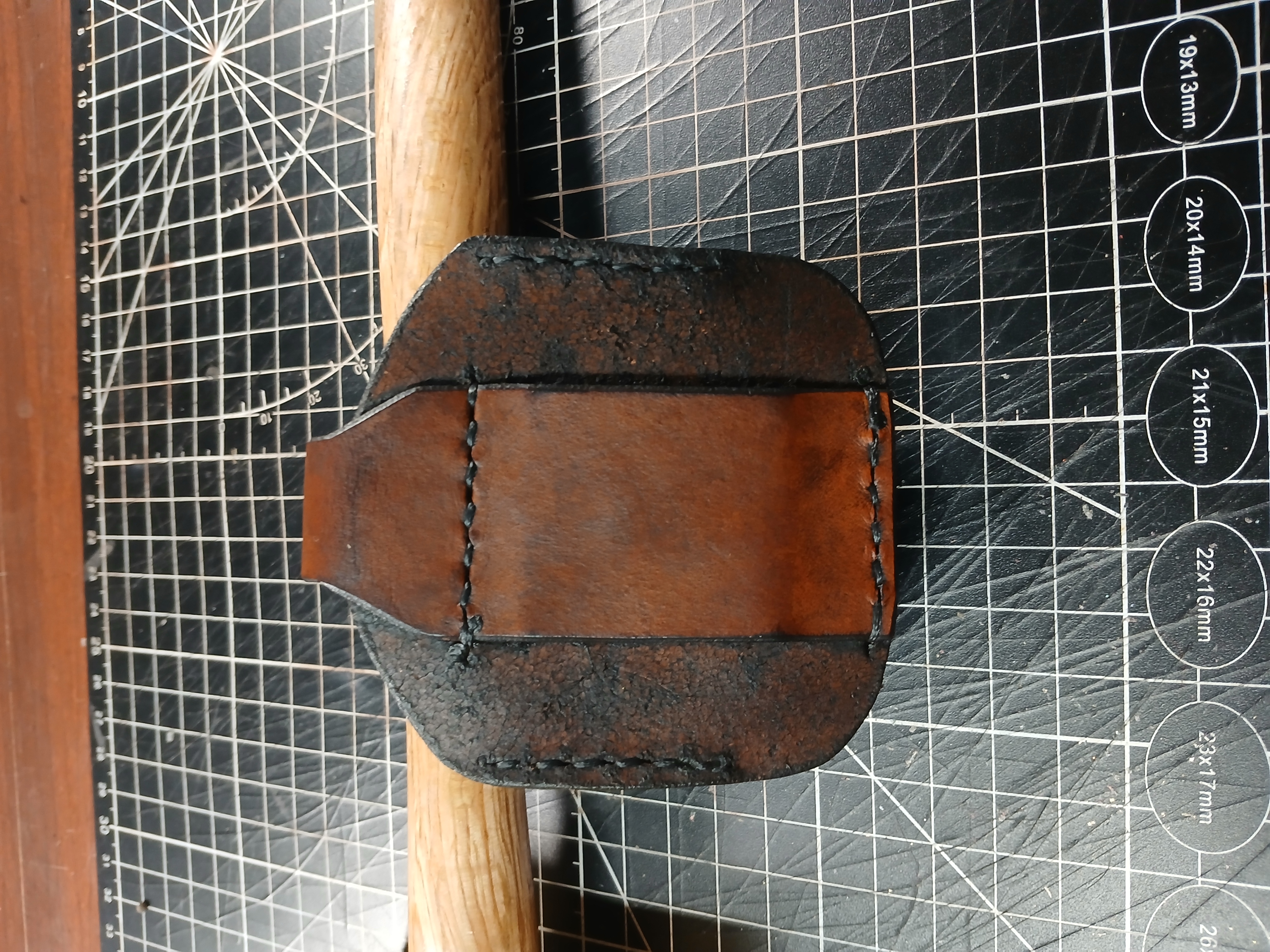 Handmade Leather dip can holder