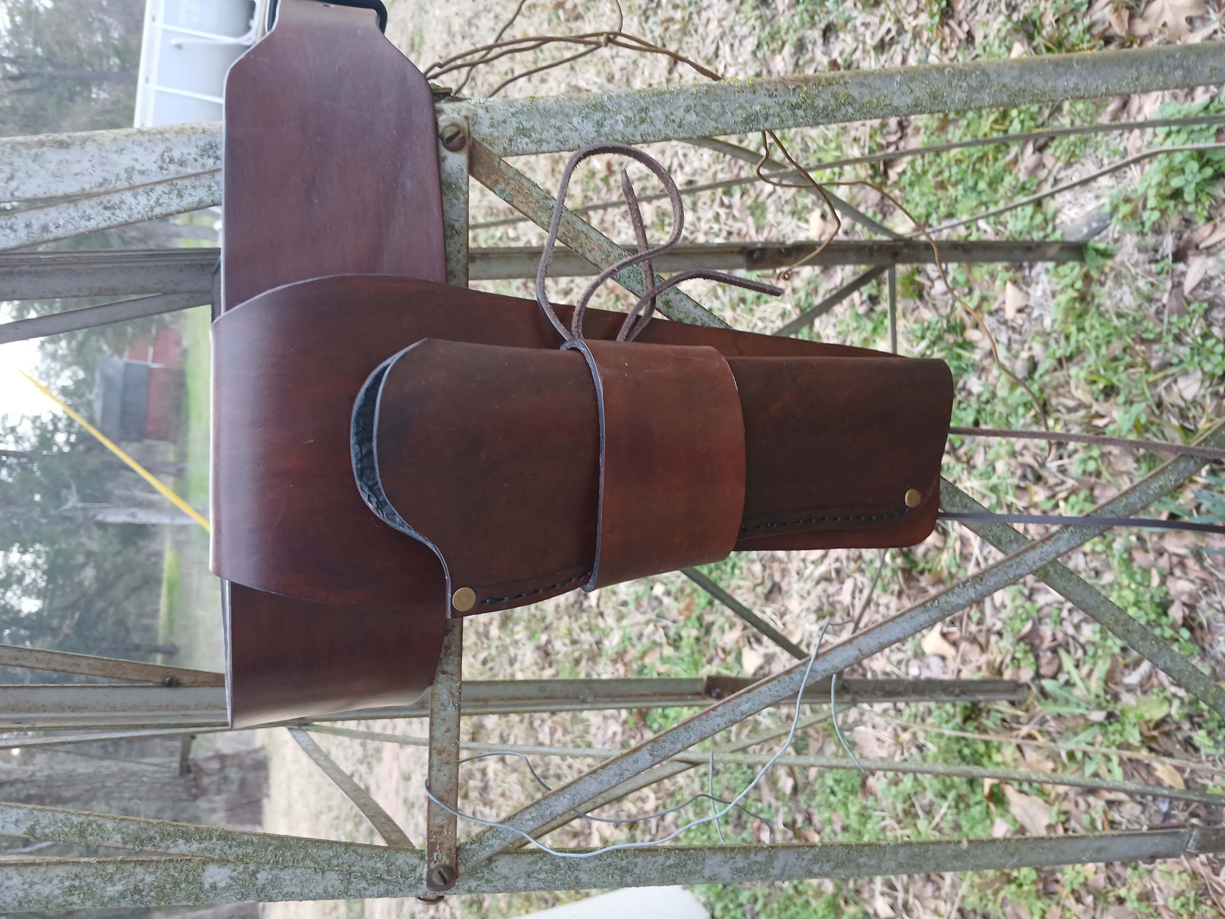 Leather Gun Holster Belt