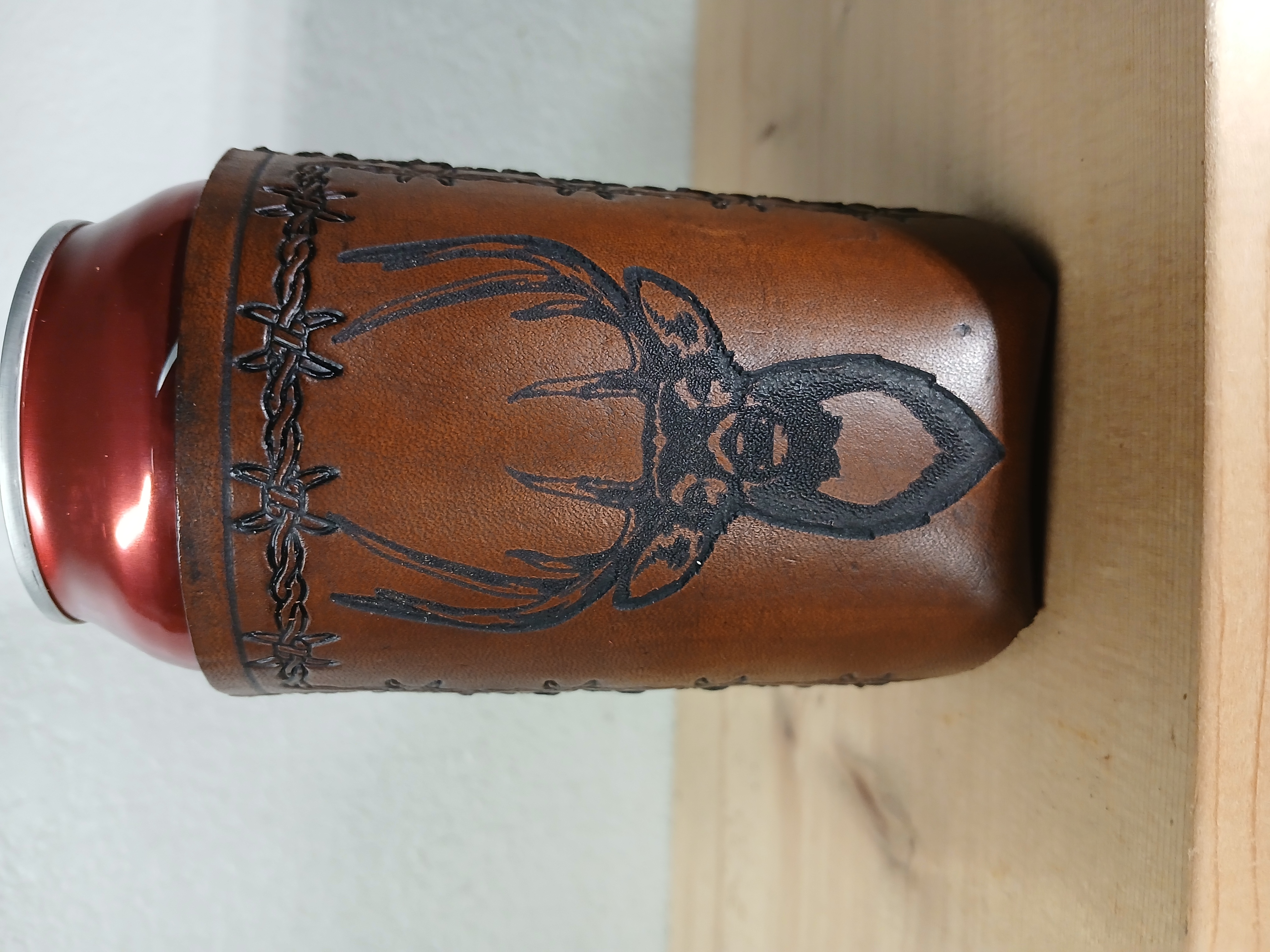 Leather Can Holder
