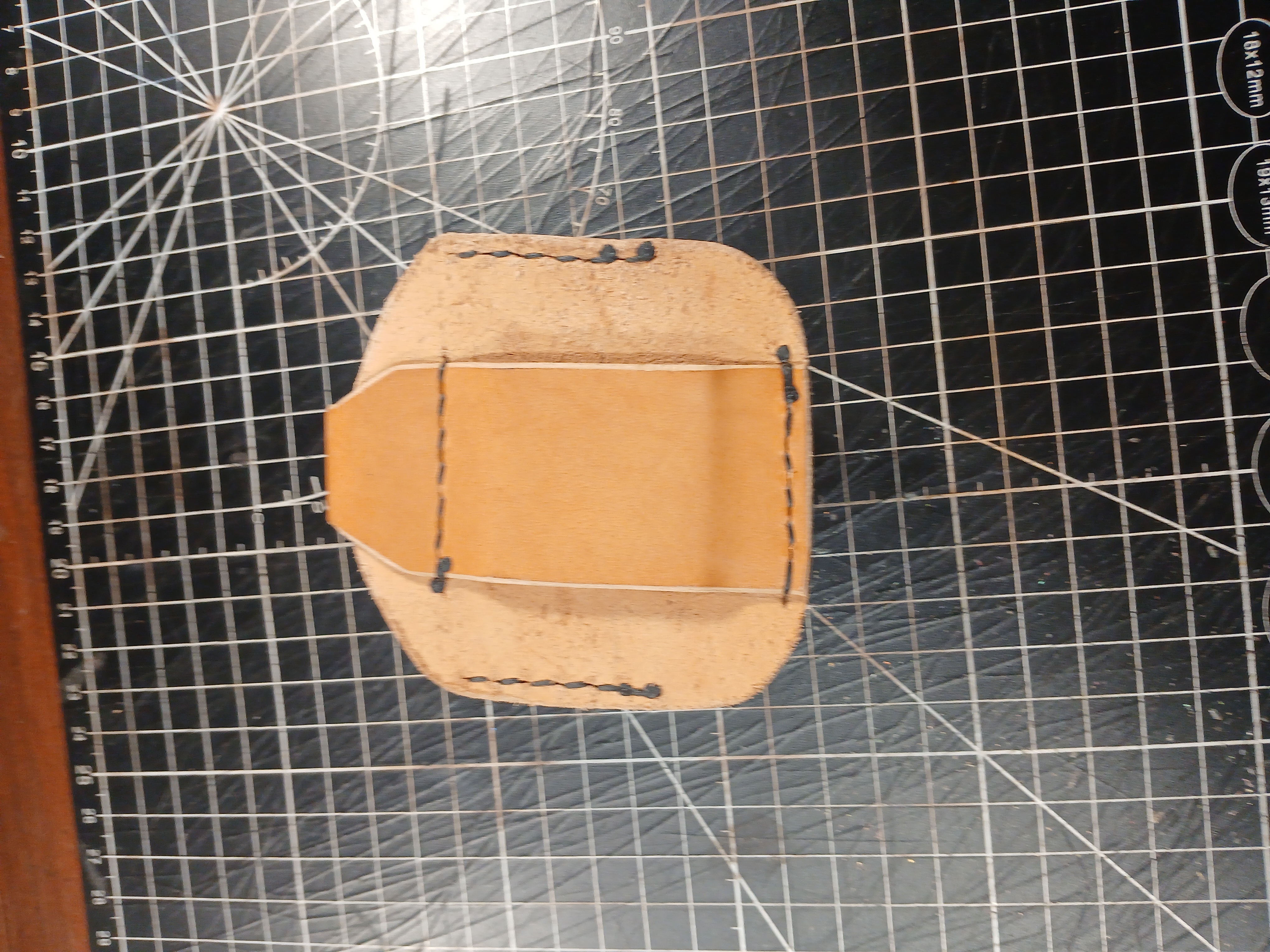 Handmade Leather dip can holder