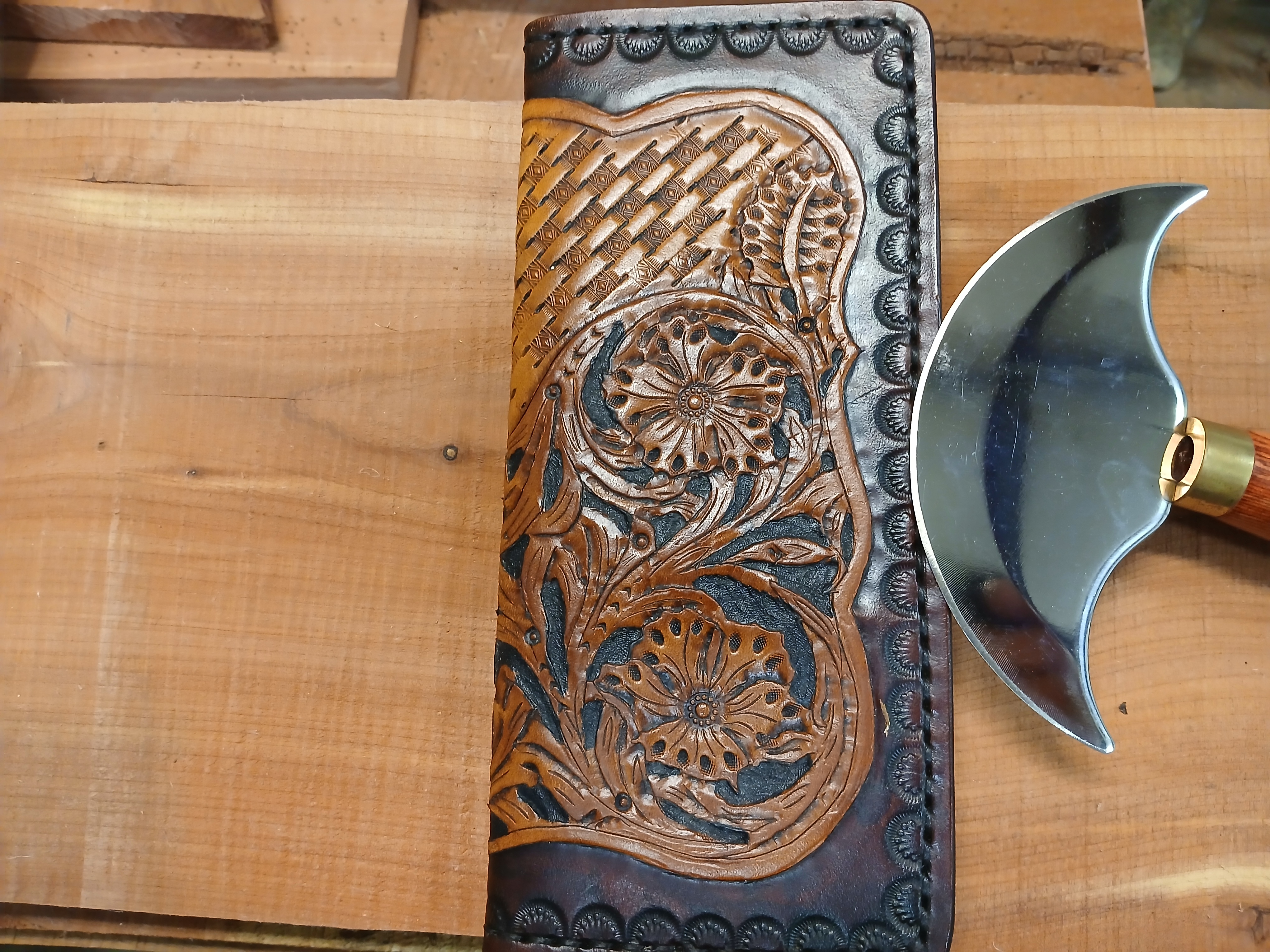 Hand-Carved Leather Wallet