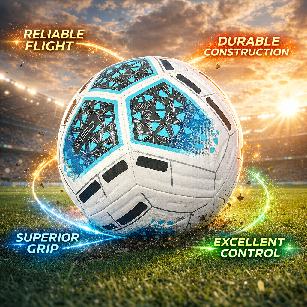 CORE ELITE Professional Football – Durable Training Soccer Ball | High Control Match Quality Football for Training & Outdoor Play