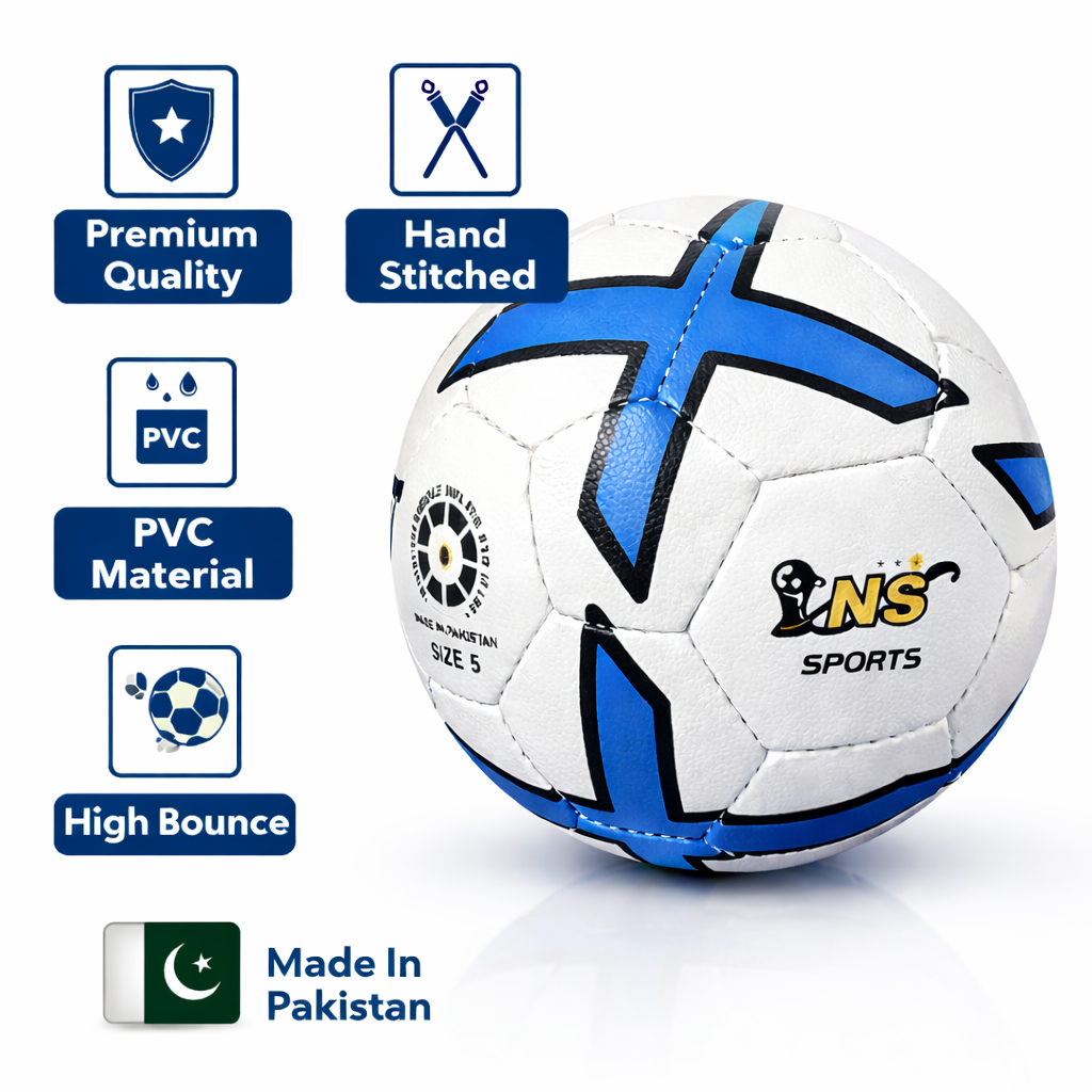 NS Sports Football Size 5 – Durable Training Soccer Ball for Matches, Practice & Outdoor Play