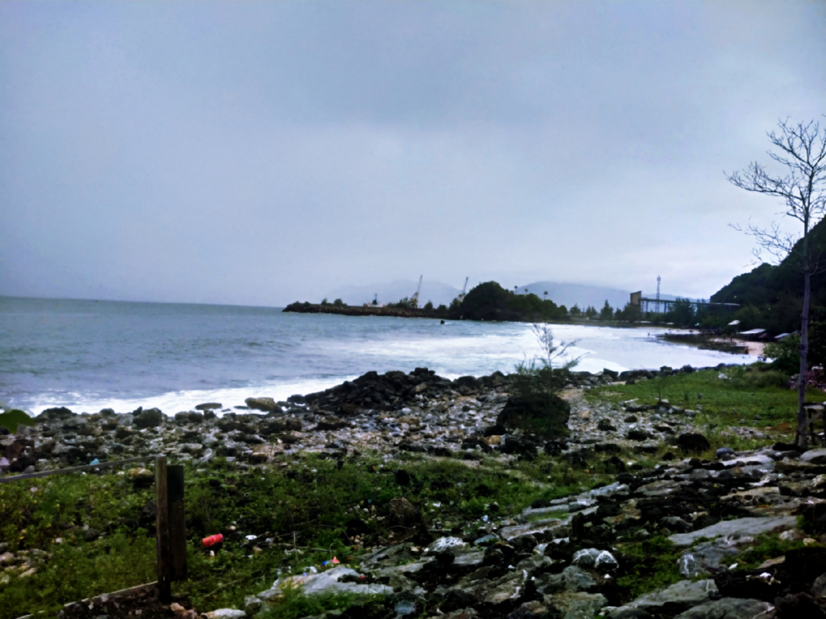 Rocky Coastline Digital Wallpaper