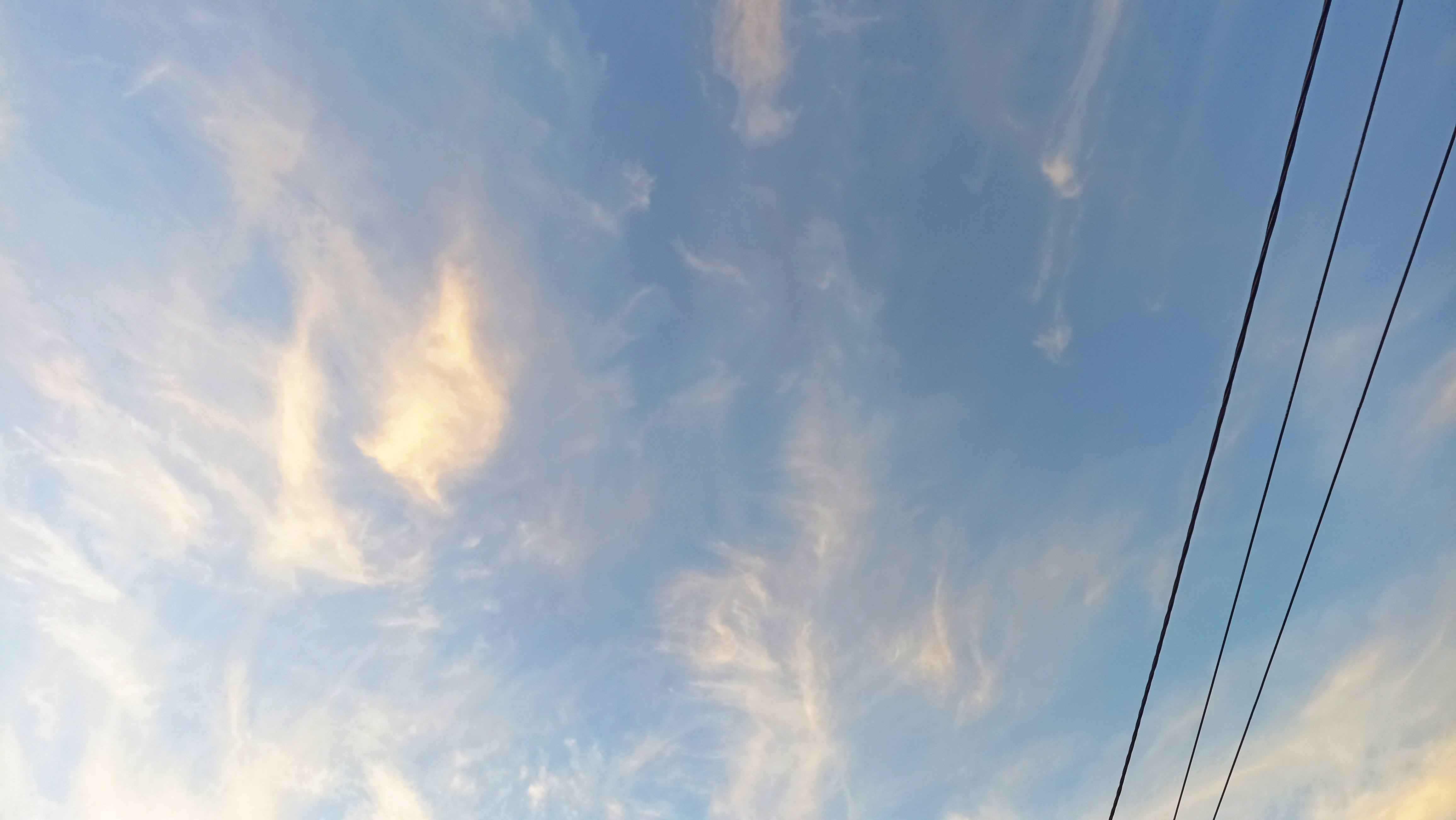 Golden Sky Digital Background